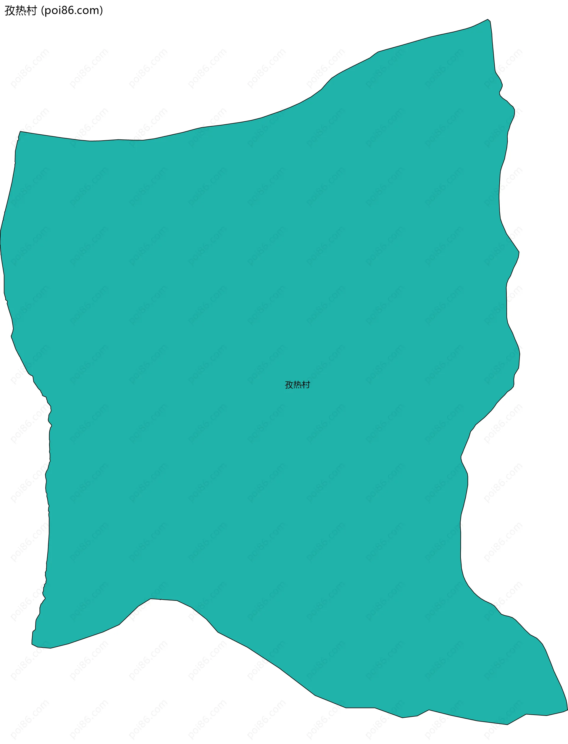 孜热村边界地图