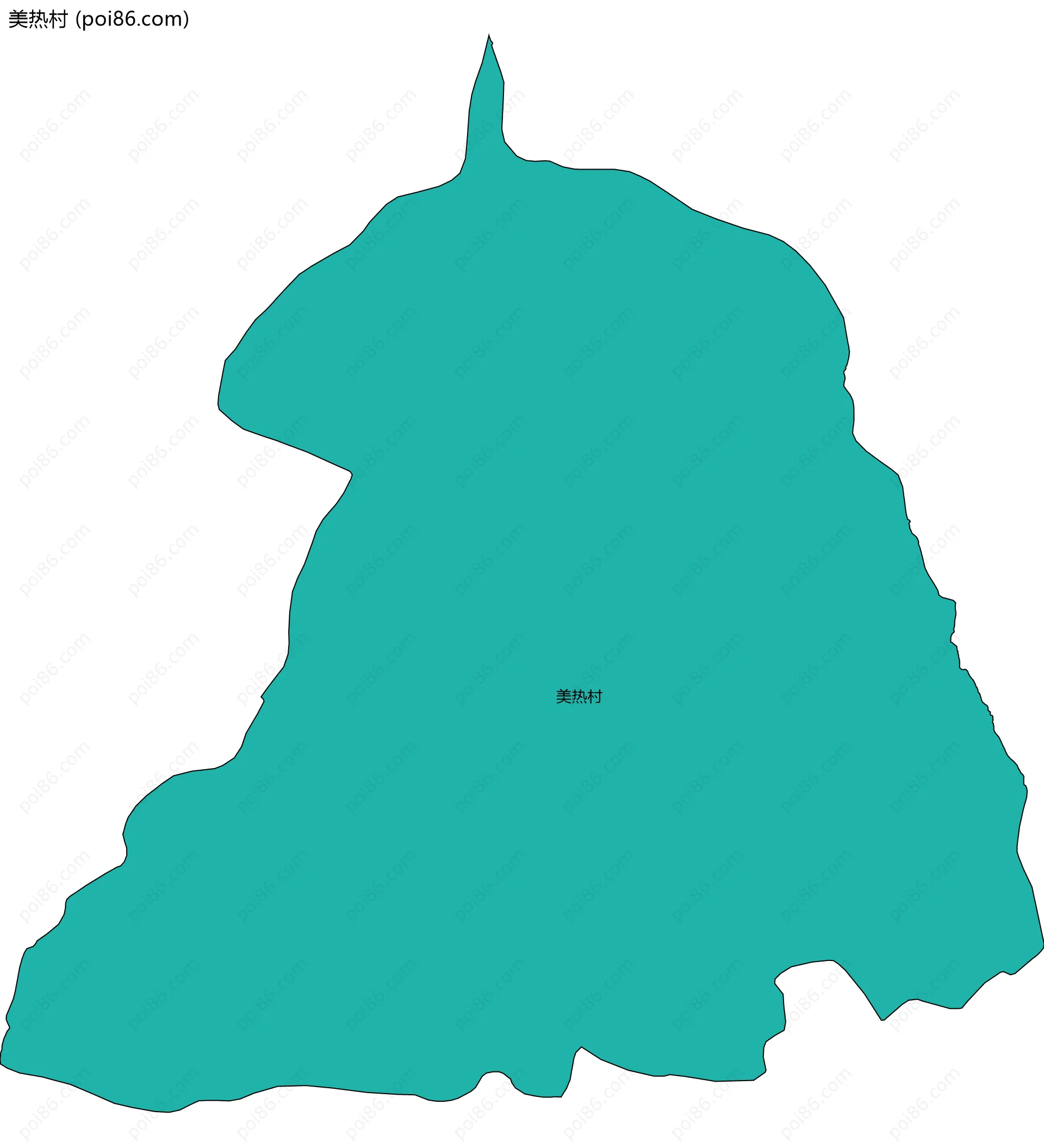 美热村边界地图