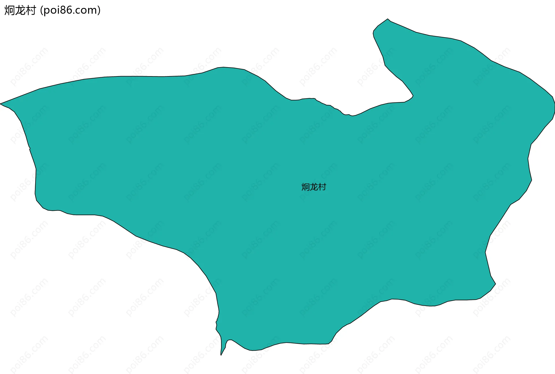 炯龙村边界地图