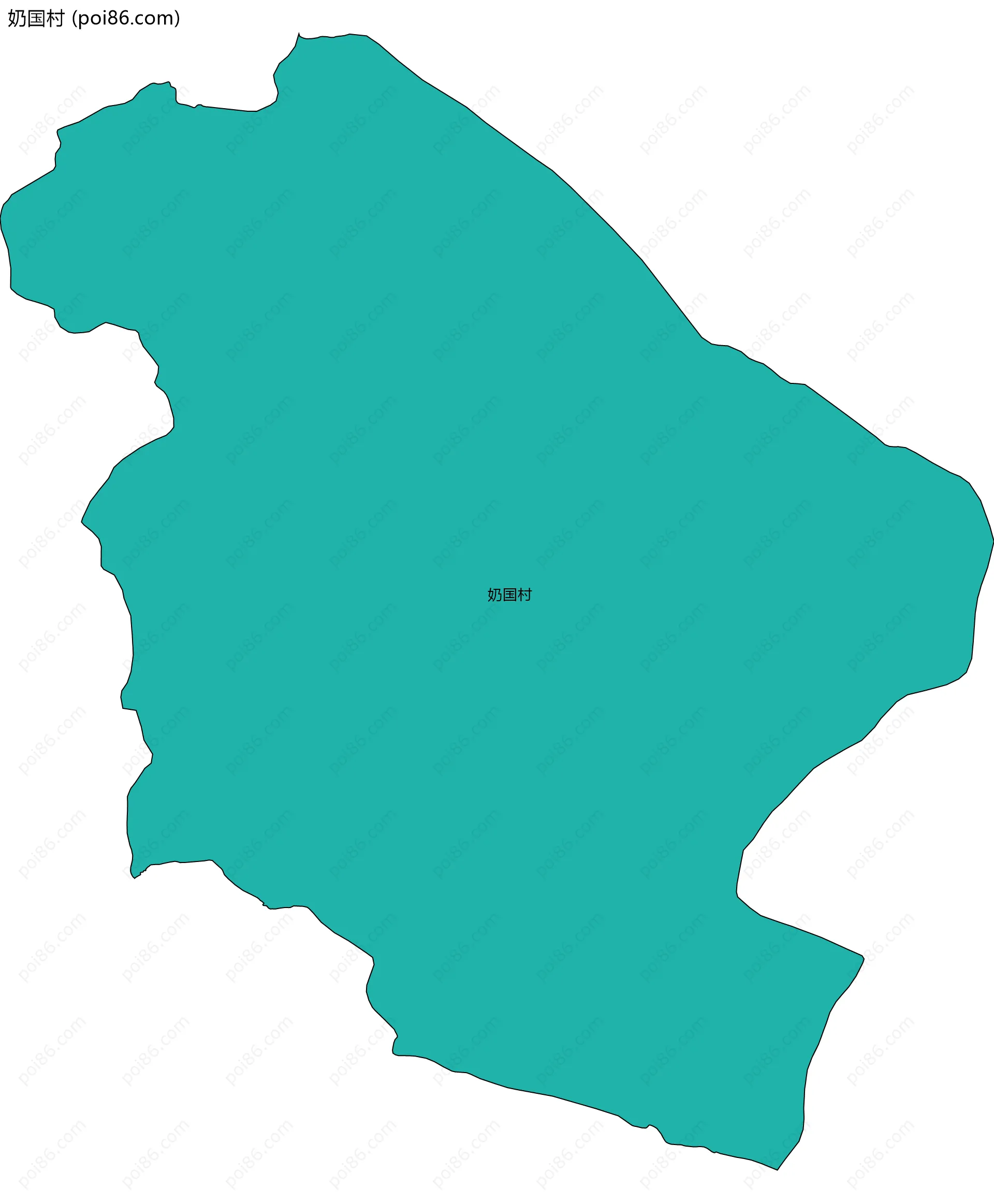 奶国村边界地图