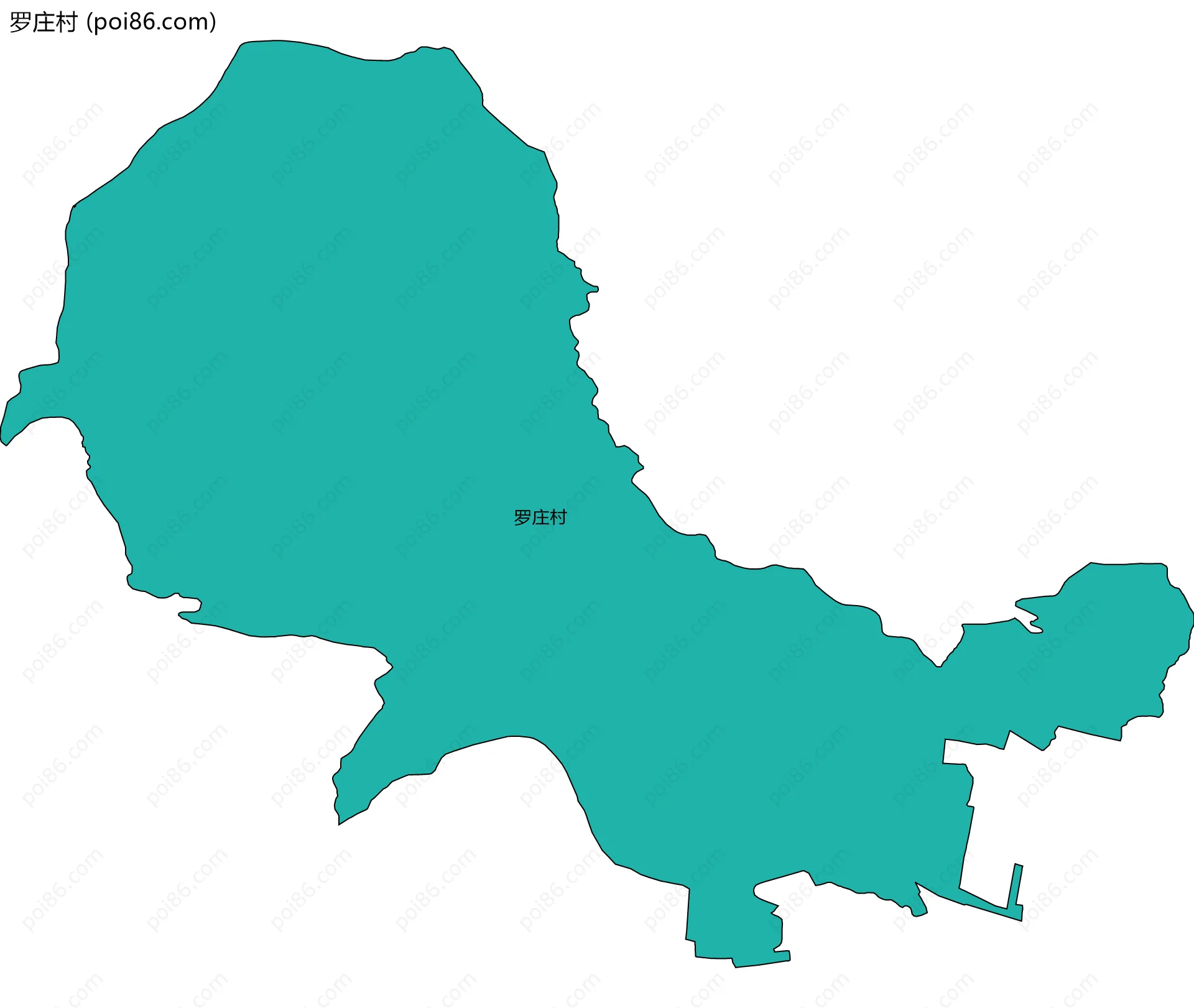 罗庄村边界地图