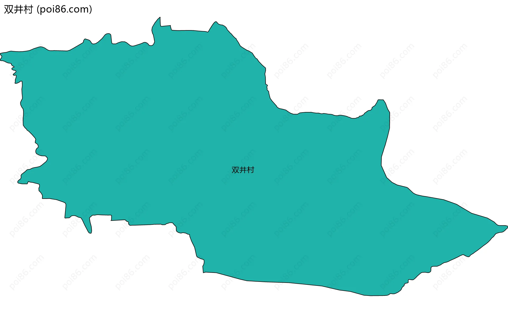 双井村边界地图