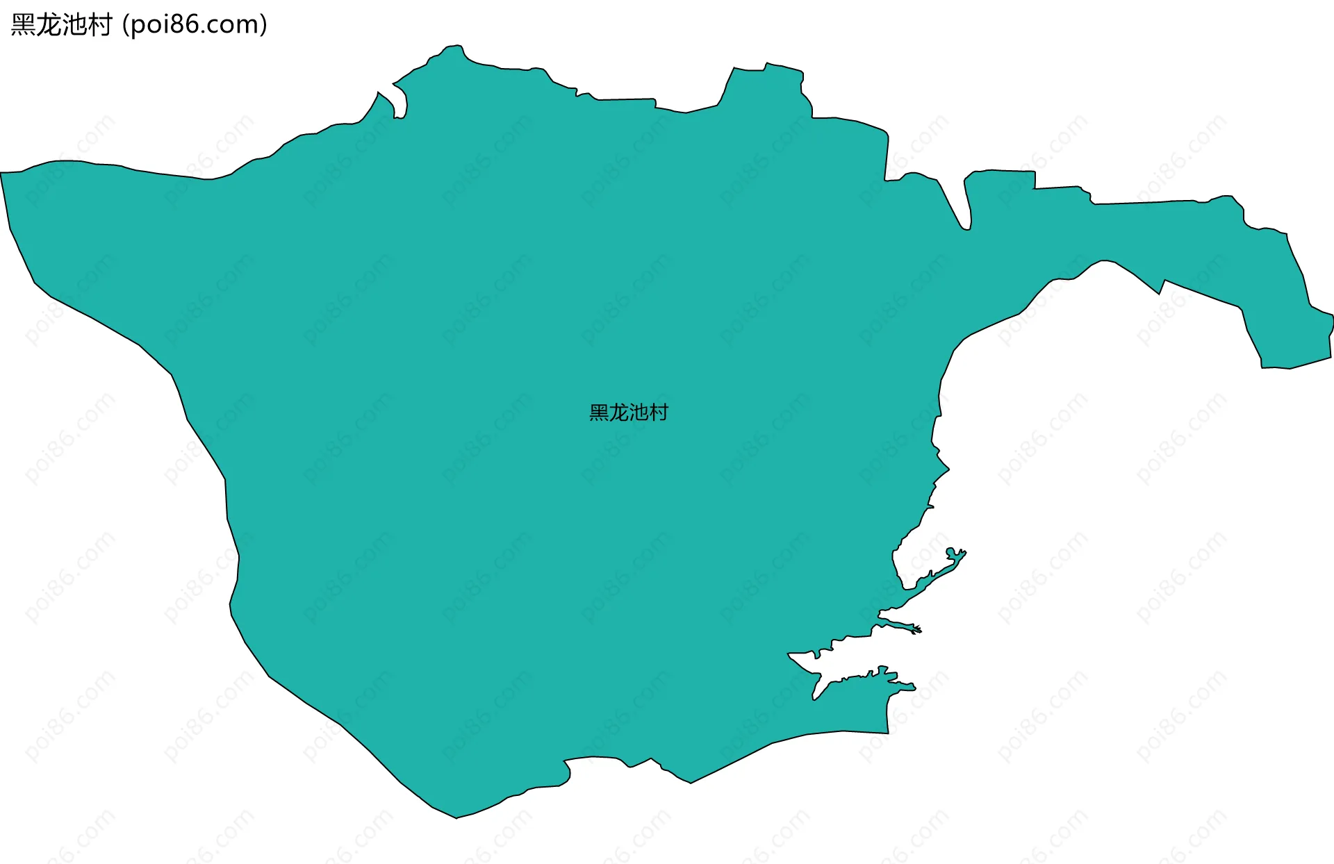 黑龙池村边界地图