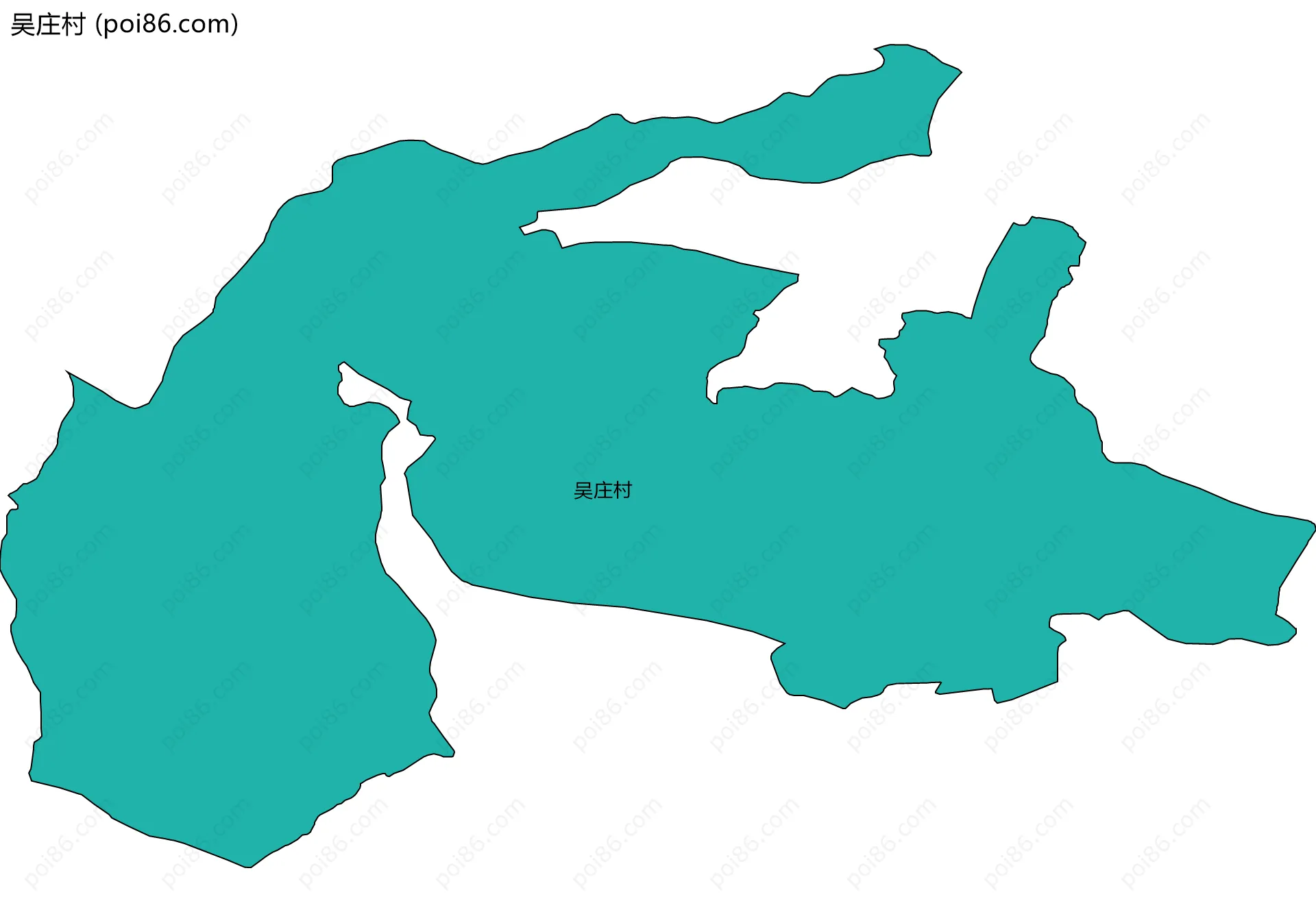 吴庄村边界地图