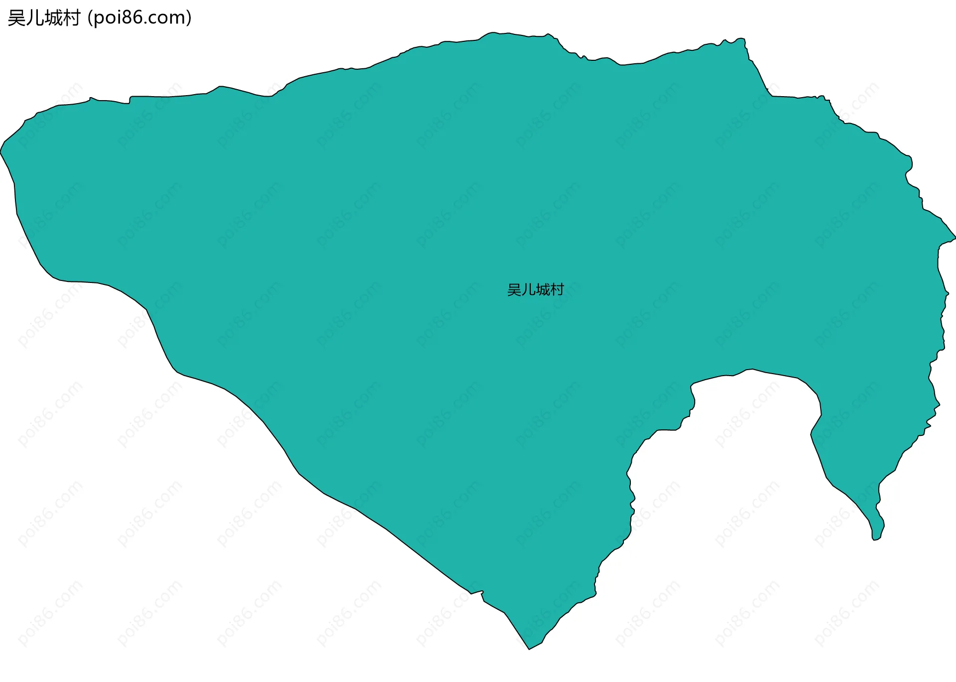 吴儿城村边界地图