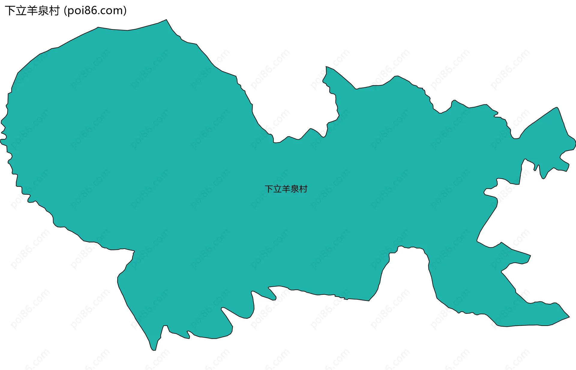 下立羊泉村边界地图