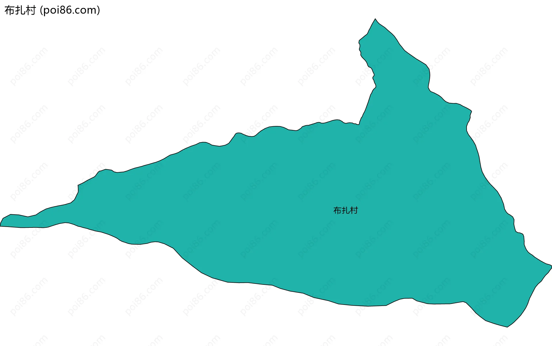 布扎村边界地图