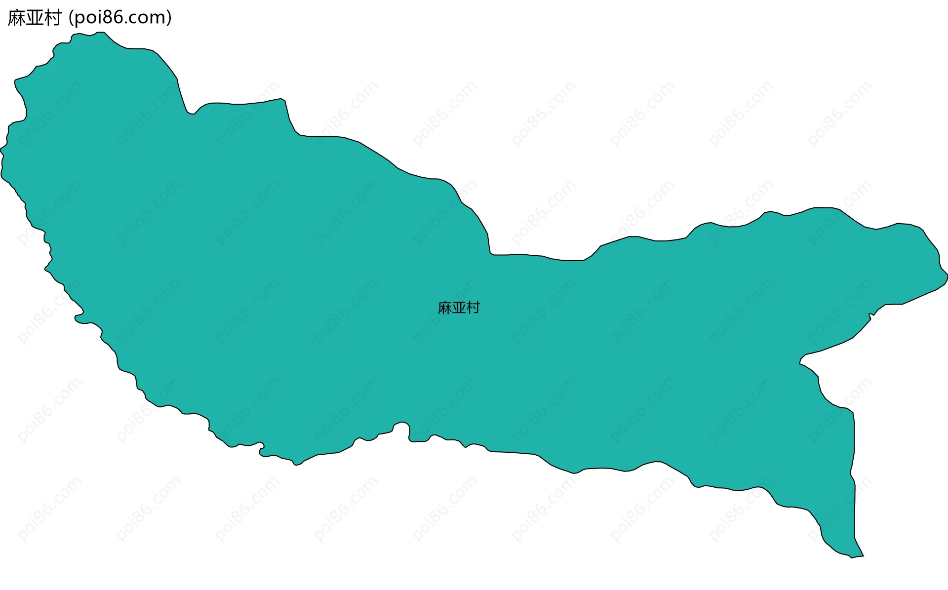 麻亚村边界地图