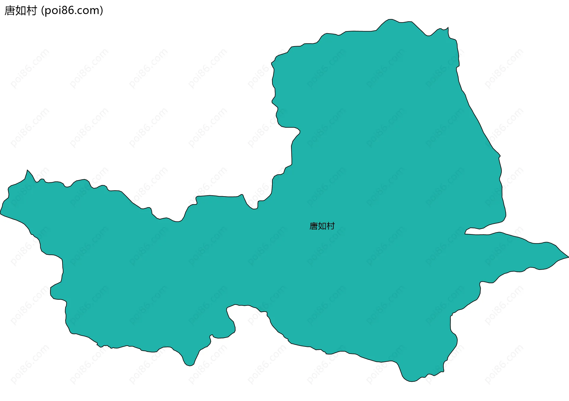 唐如村边界地图
