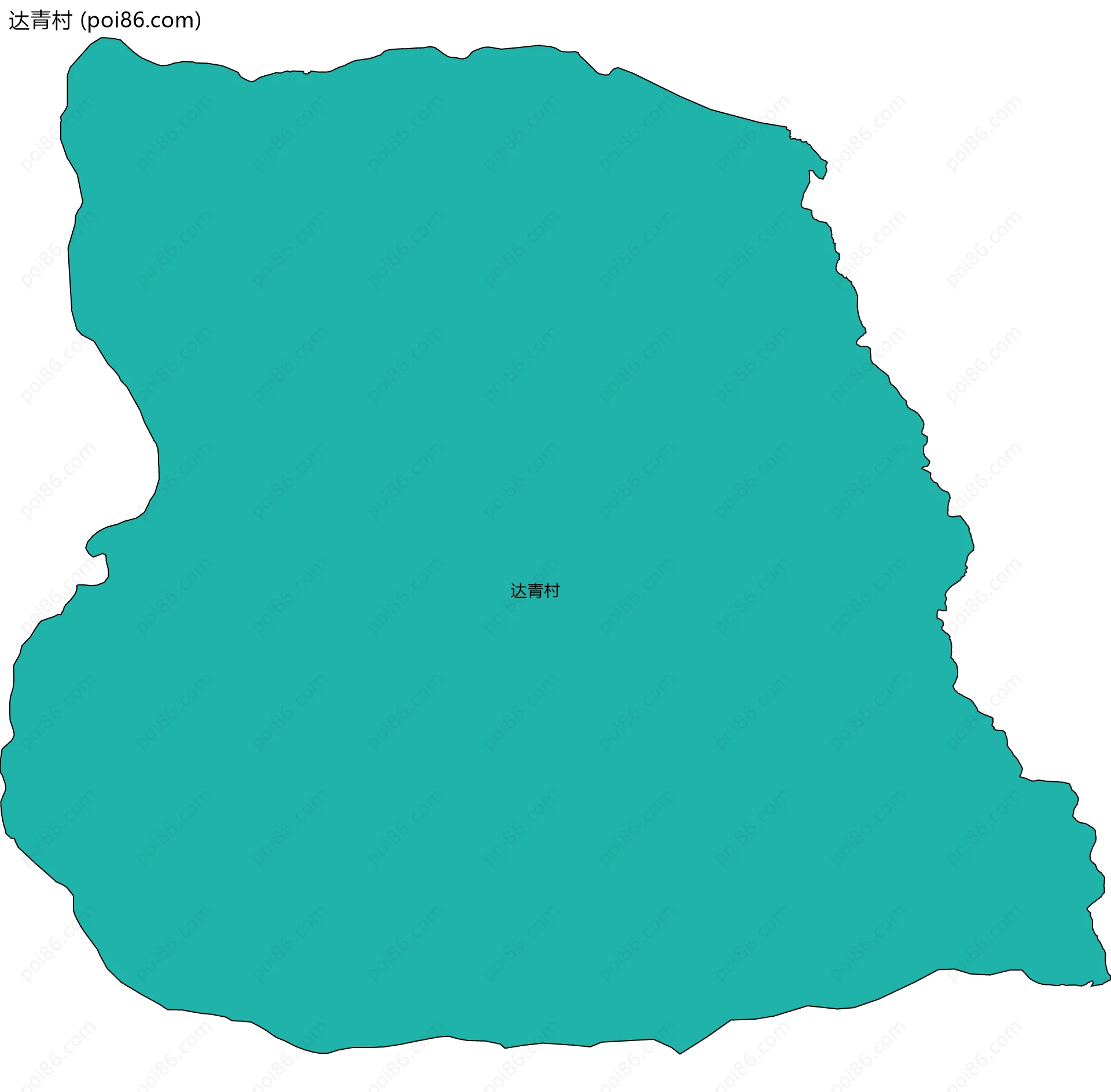 达青村边界地图