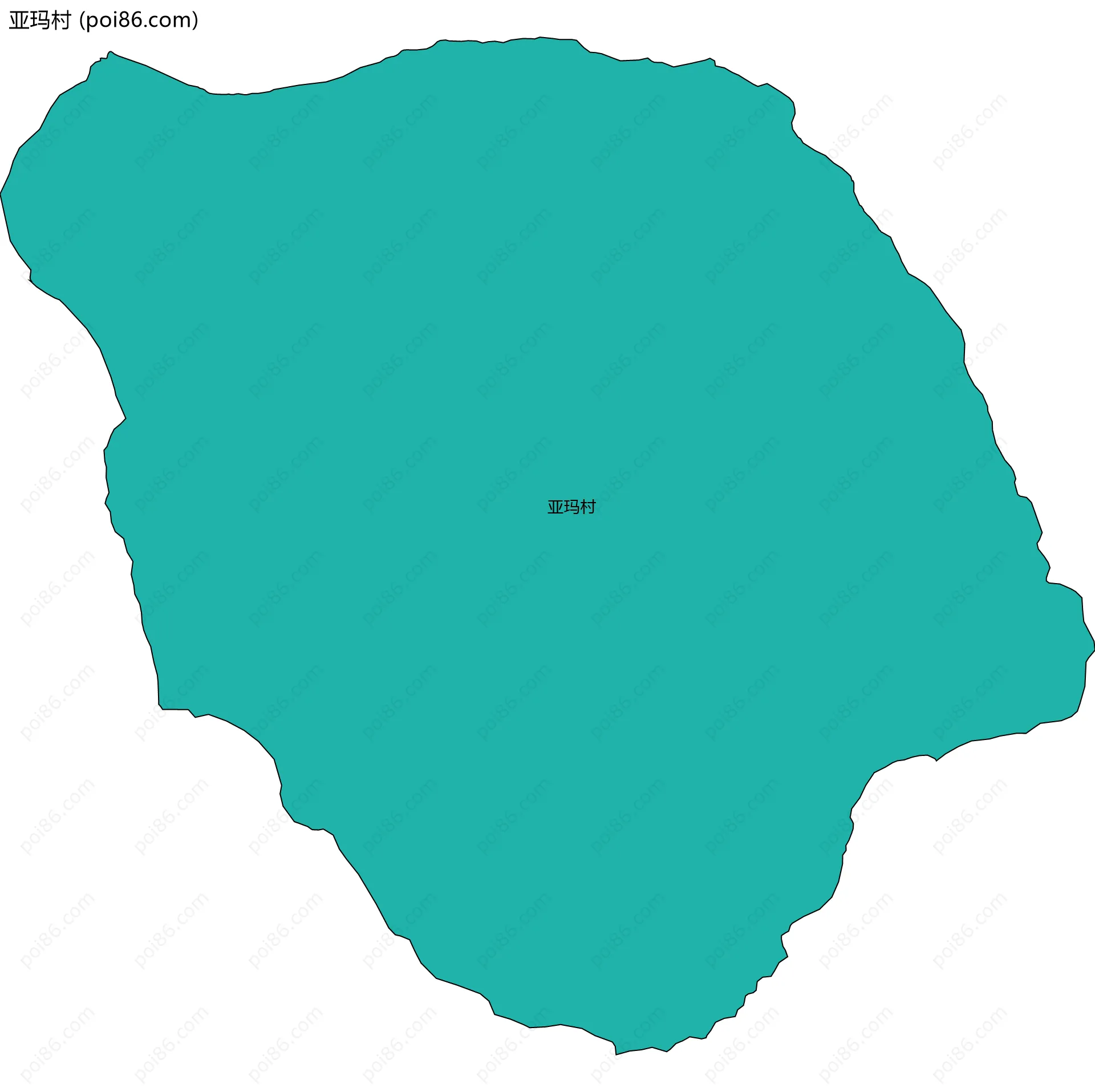 亚玛村边界地图