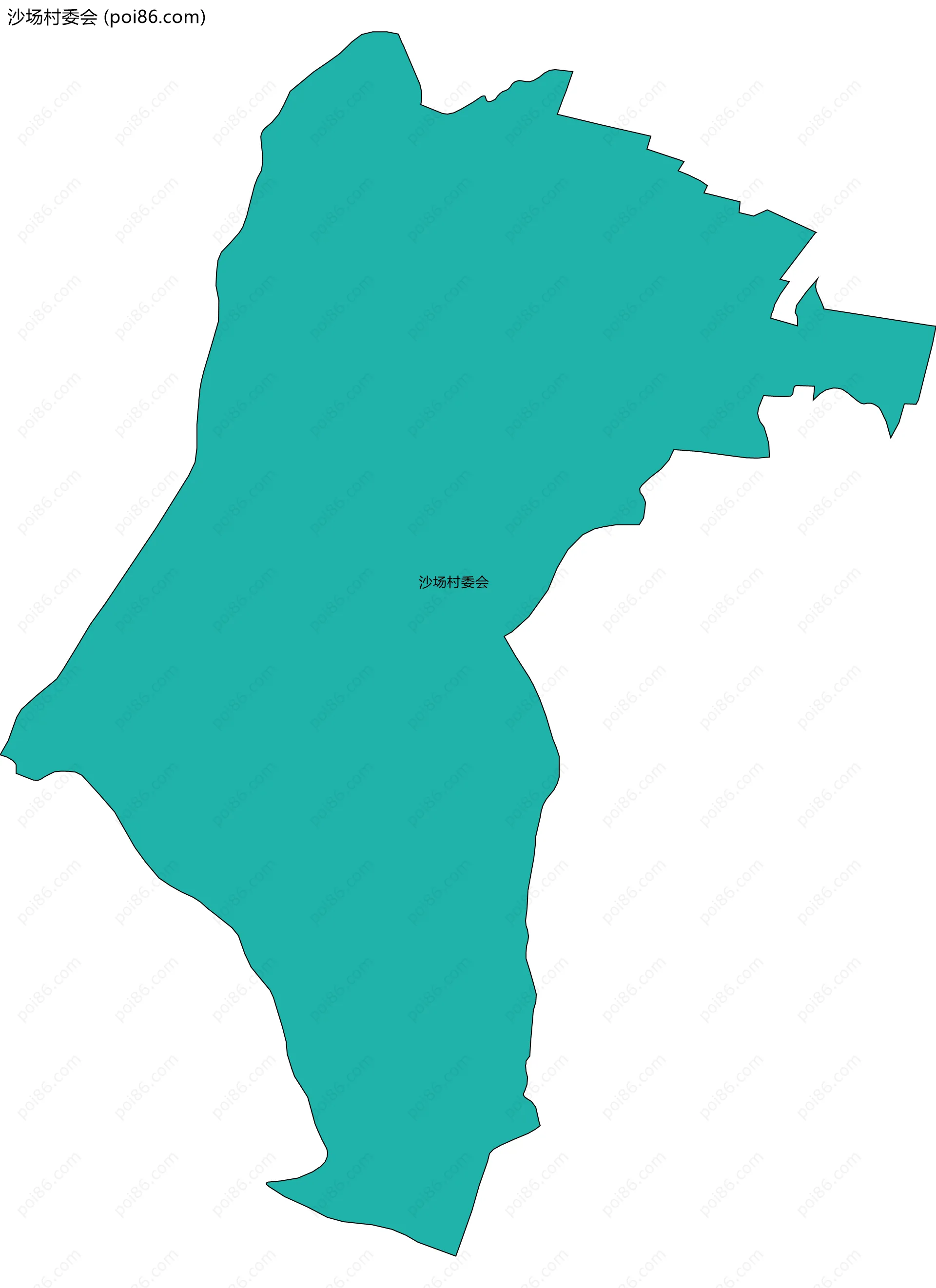 沙场村委会边界地图