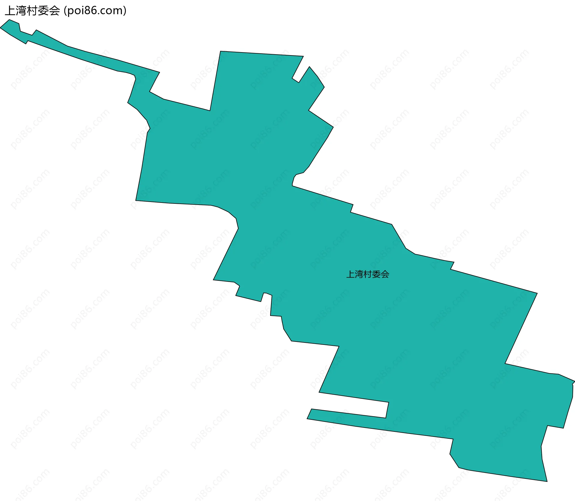 上湾村委会边界地图