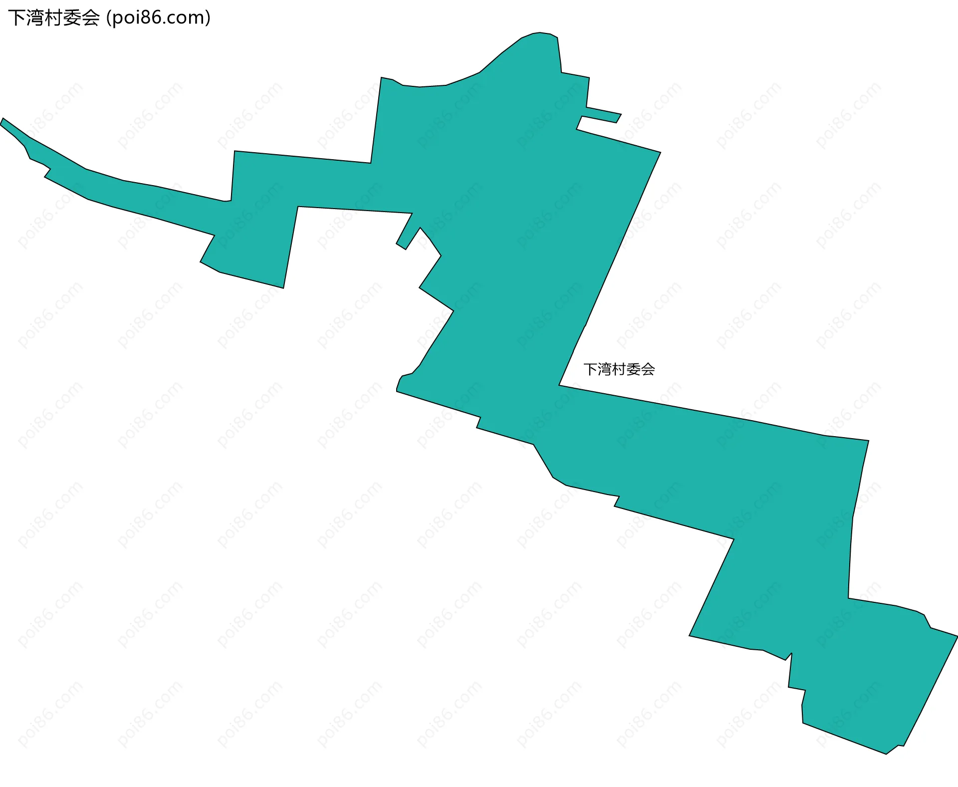 下湾村委会边界地图