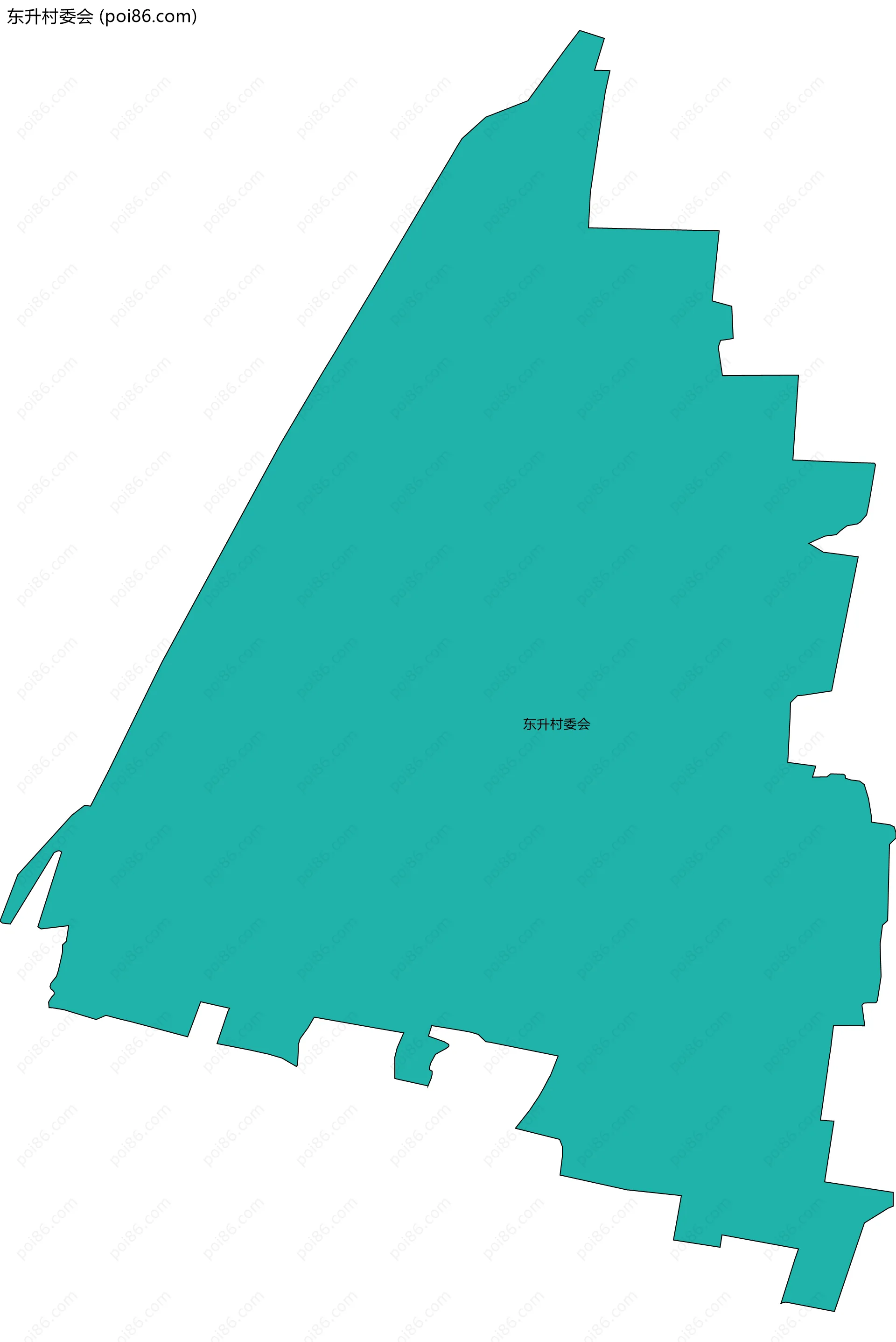 东升村委会边界地图