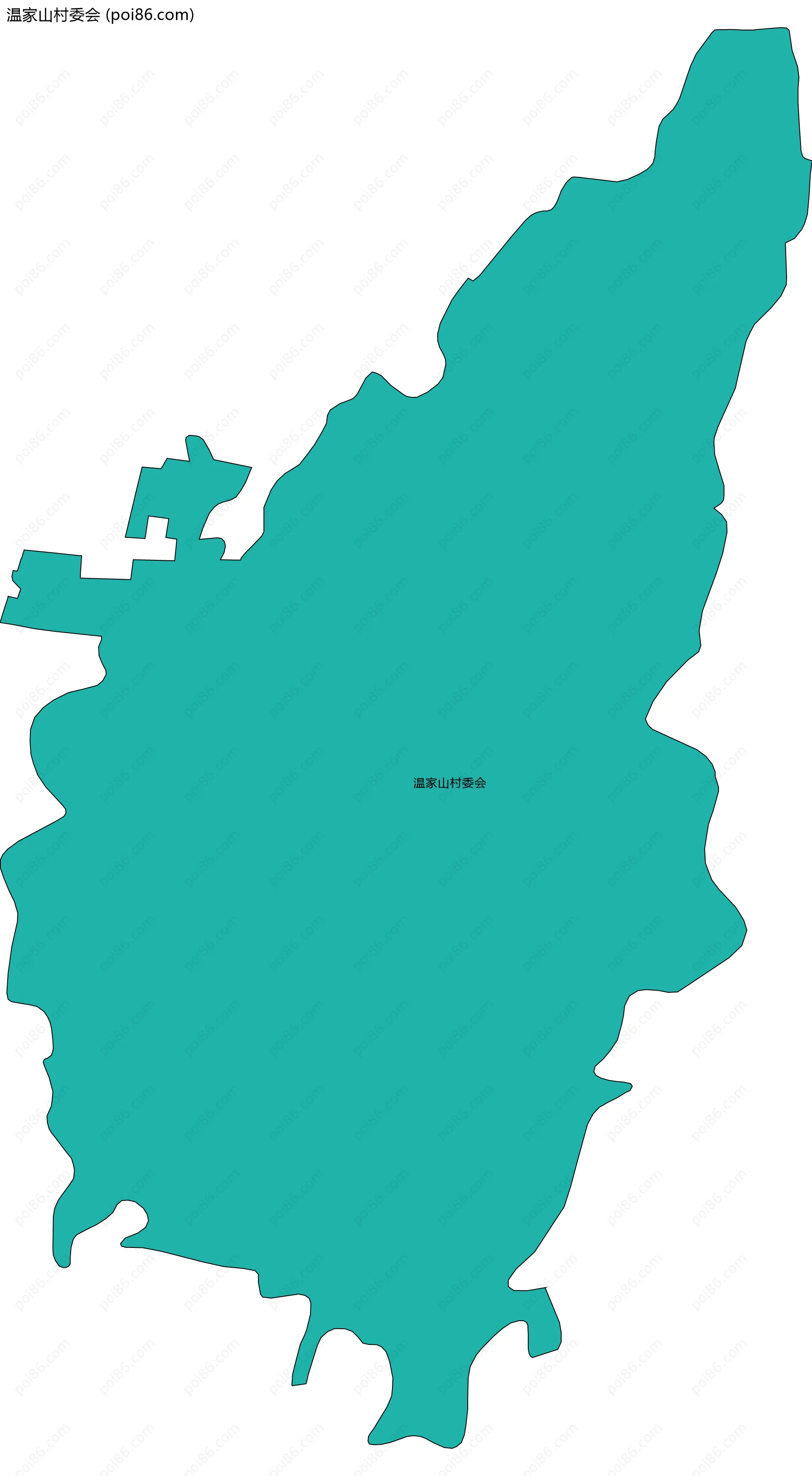 温家山村委会边界地图