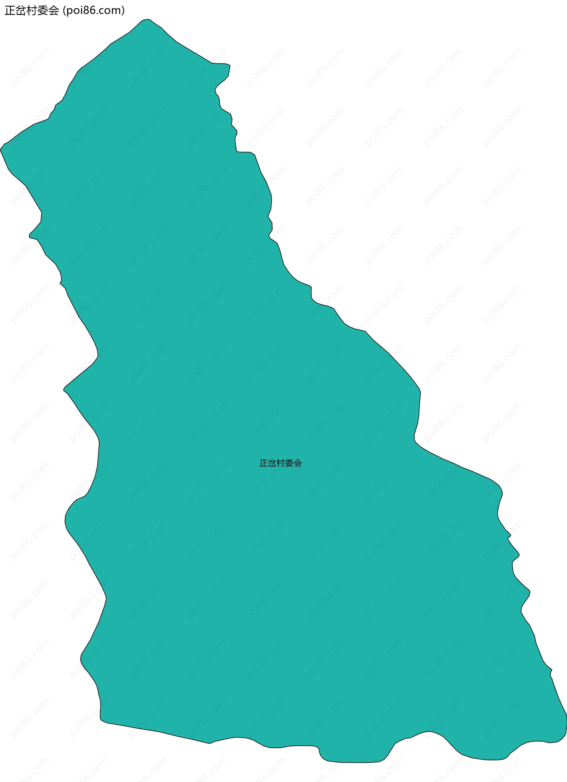 正岔村委会边界地图