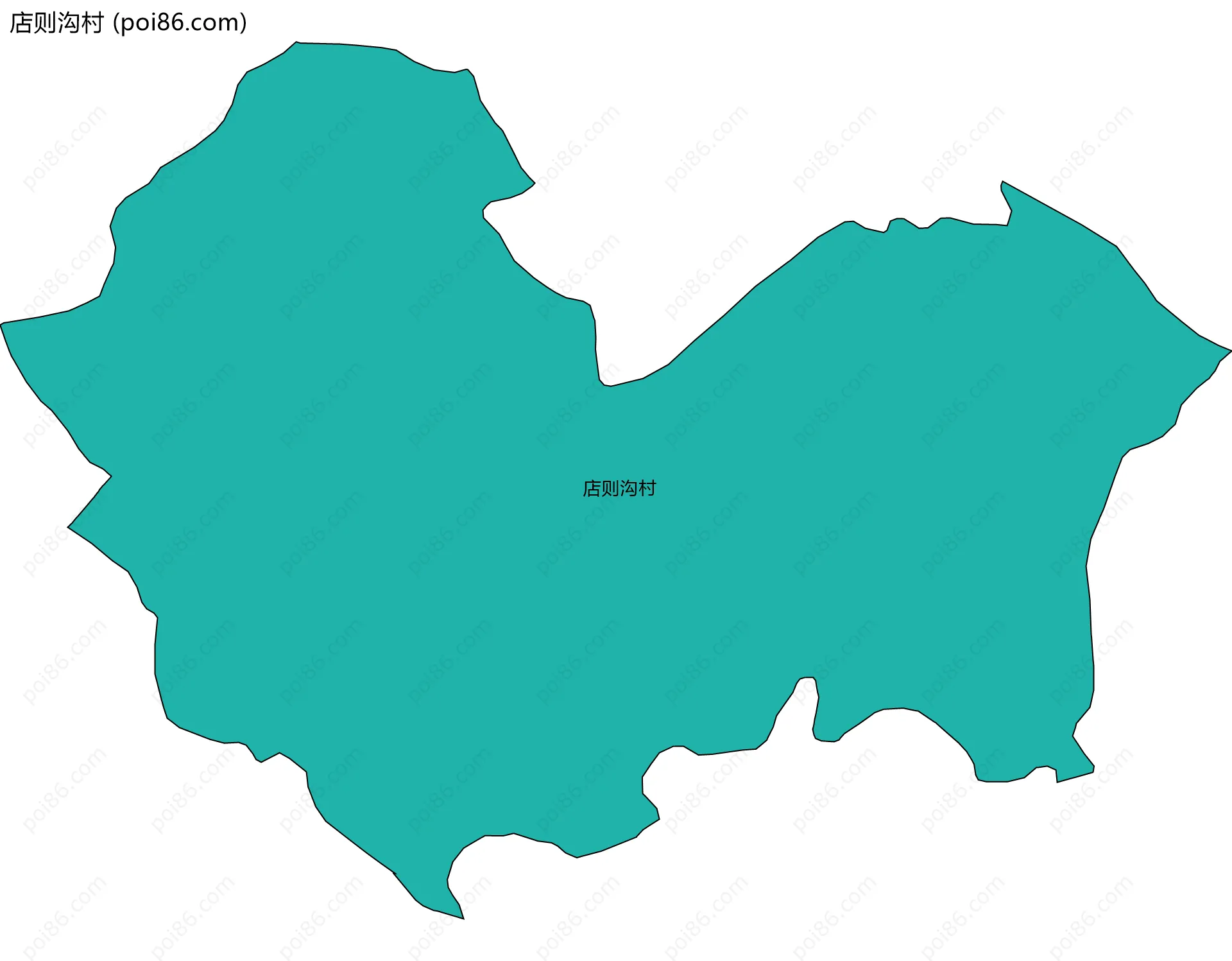 店则沟村边界地图