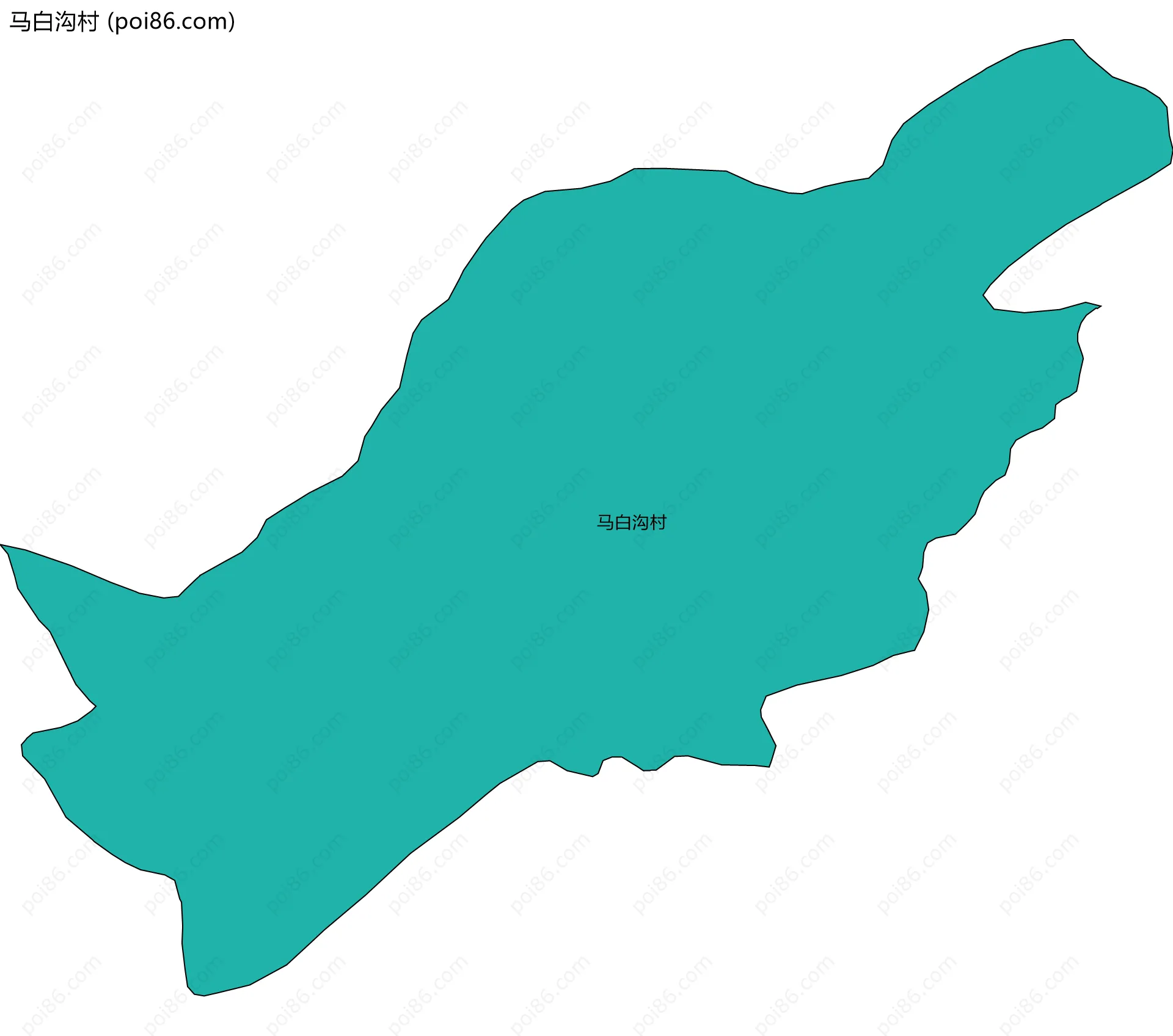 马白沟村边界地图