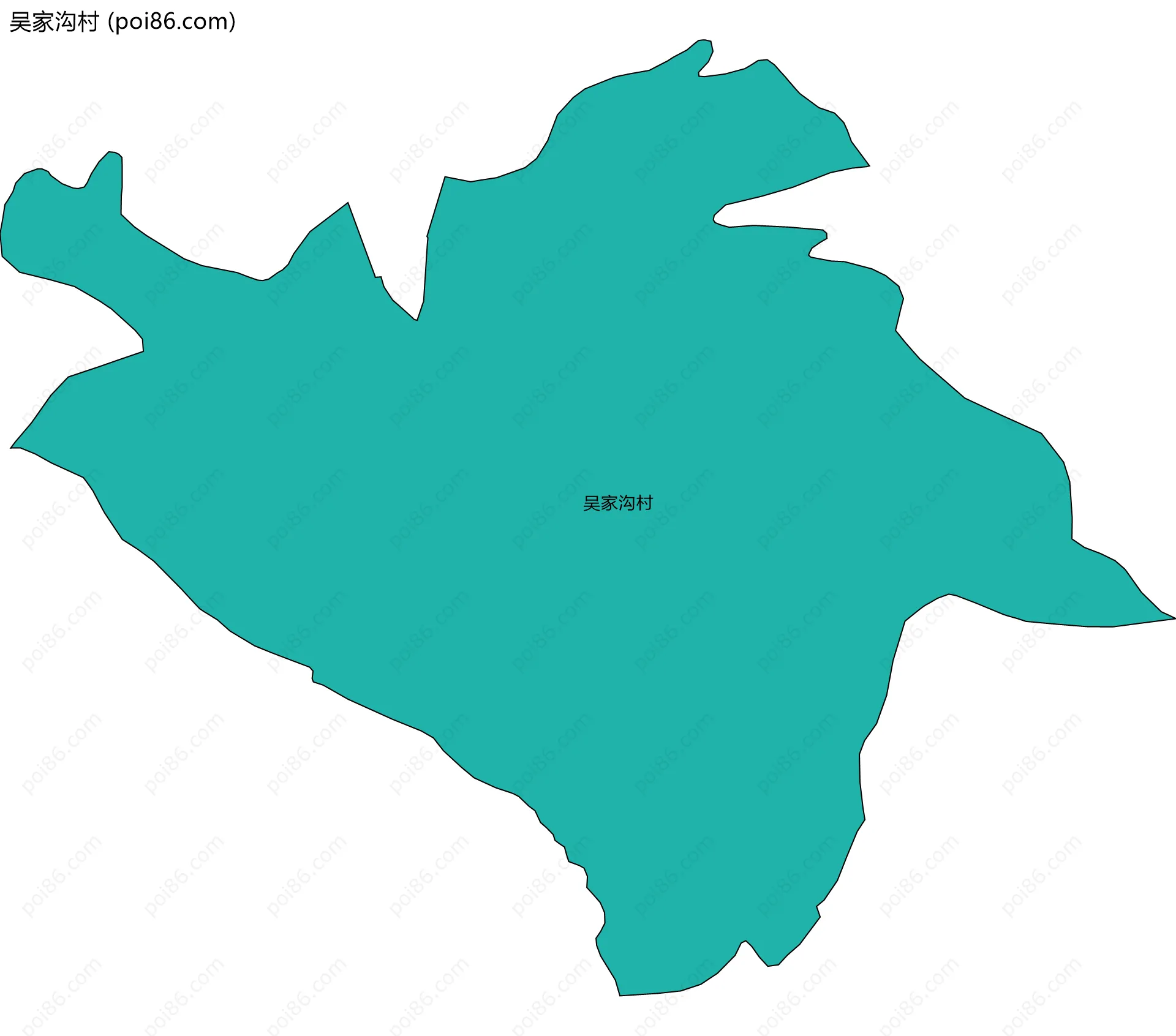 吴家沟村边界地图