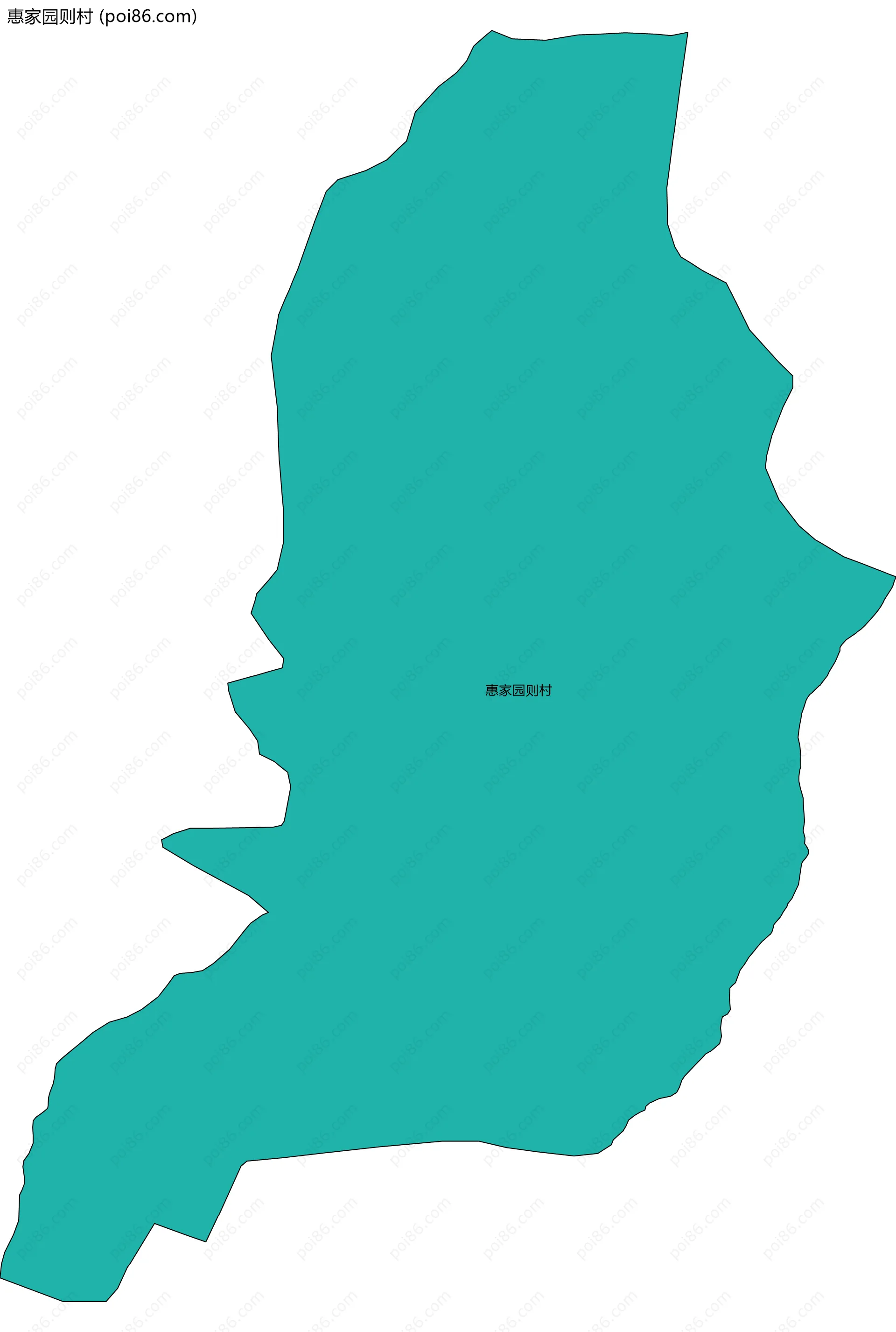 惠家园则村边界地图