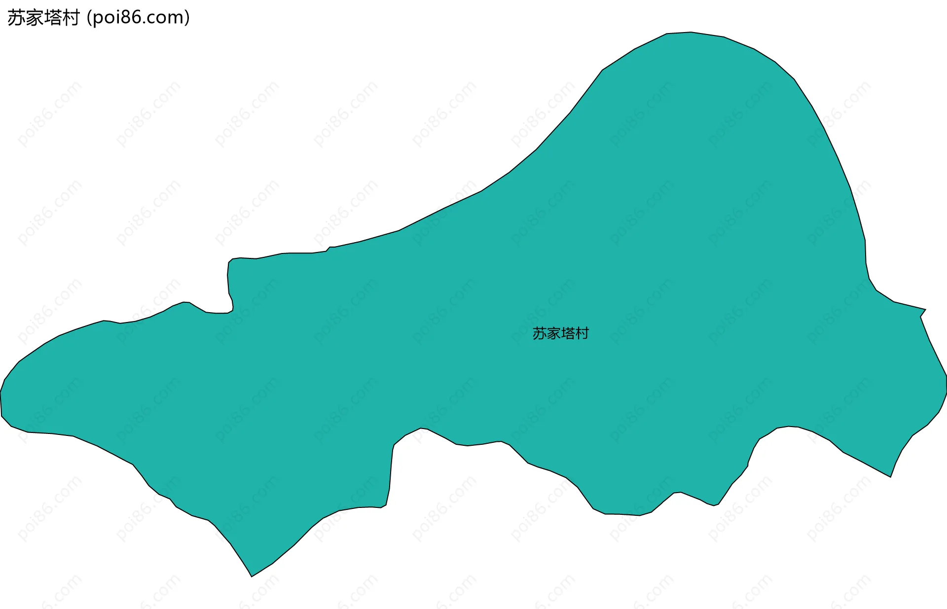 苏家塔村边界地图