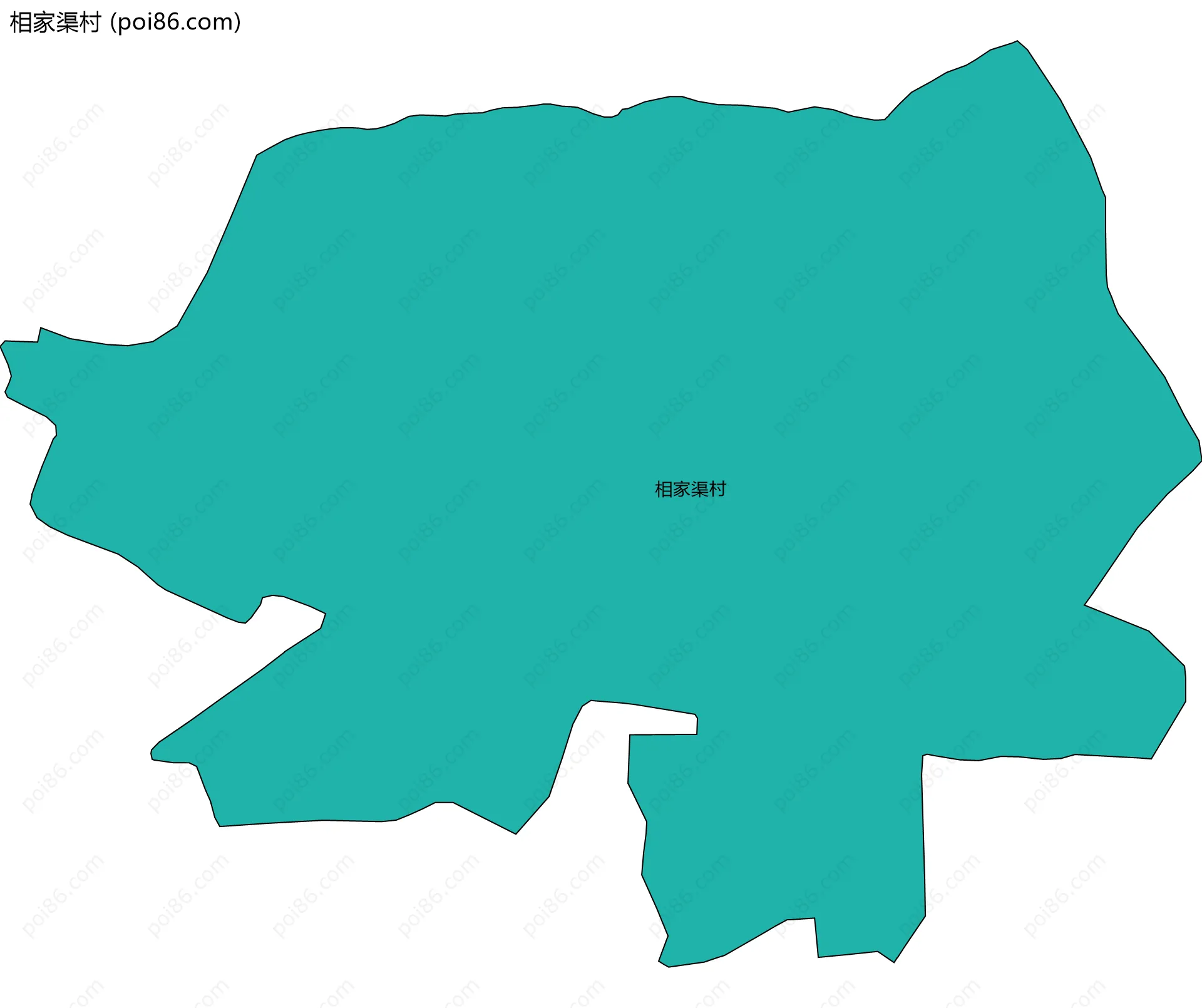 相家渠村边界地图