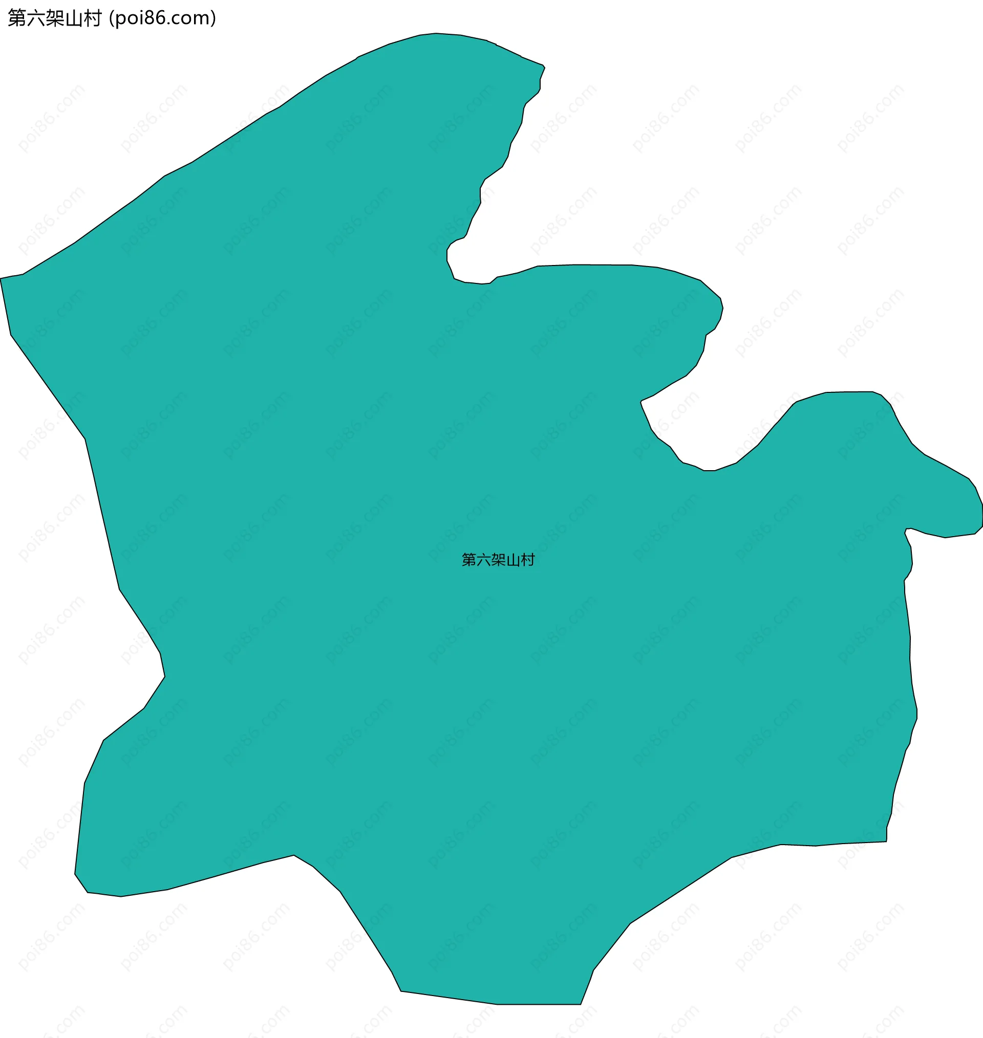 第六架山村边界地图
