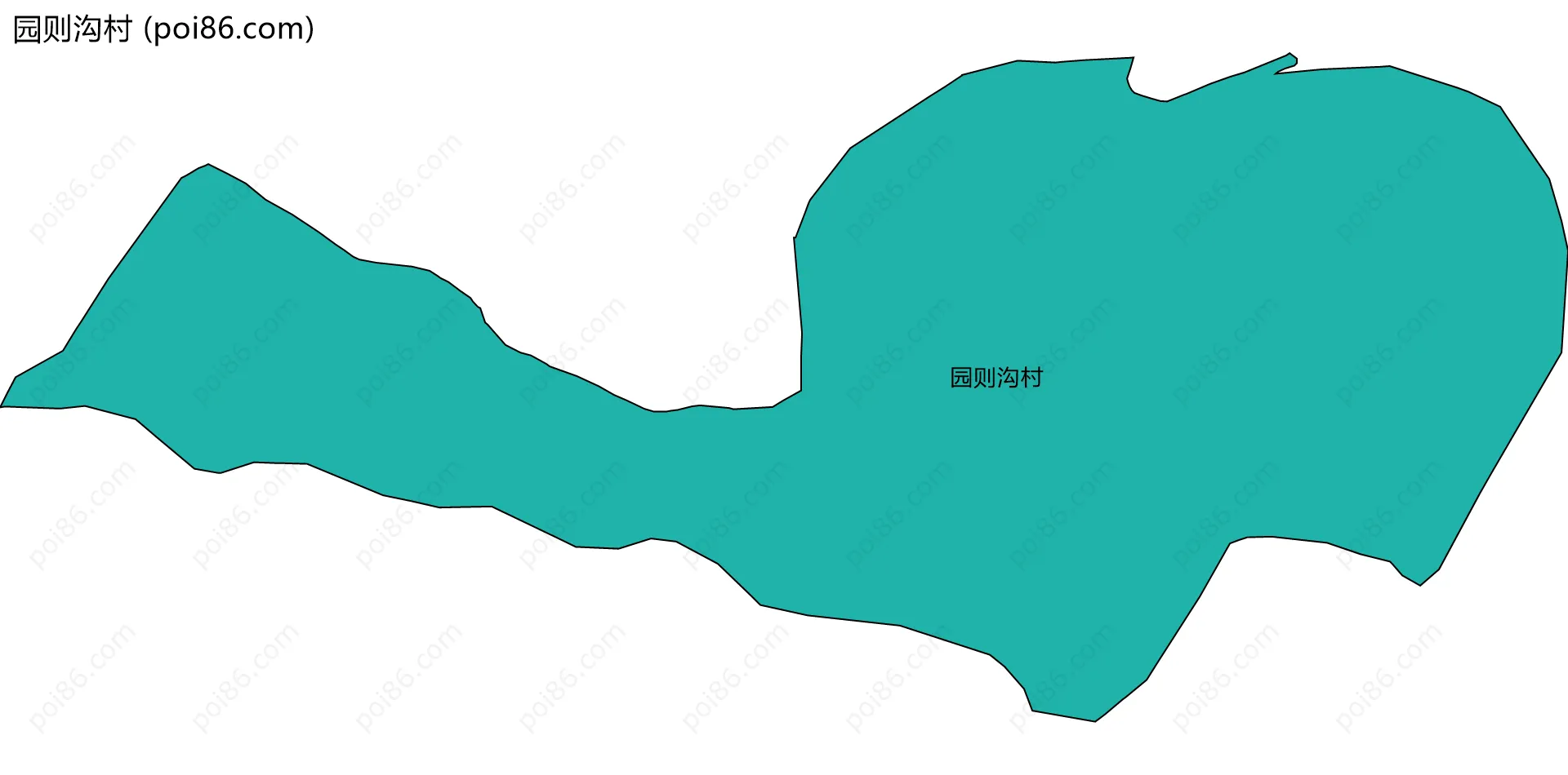 园则沟村边界地图