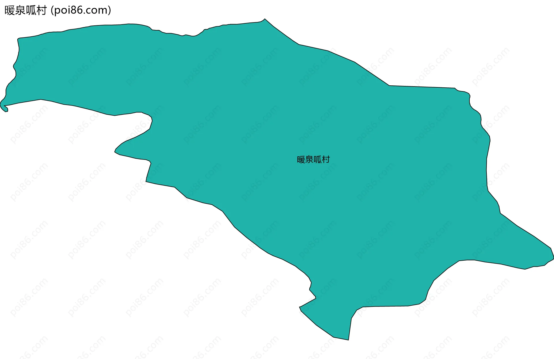 暖泉呱村边界地图