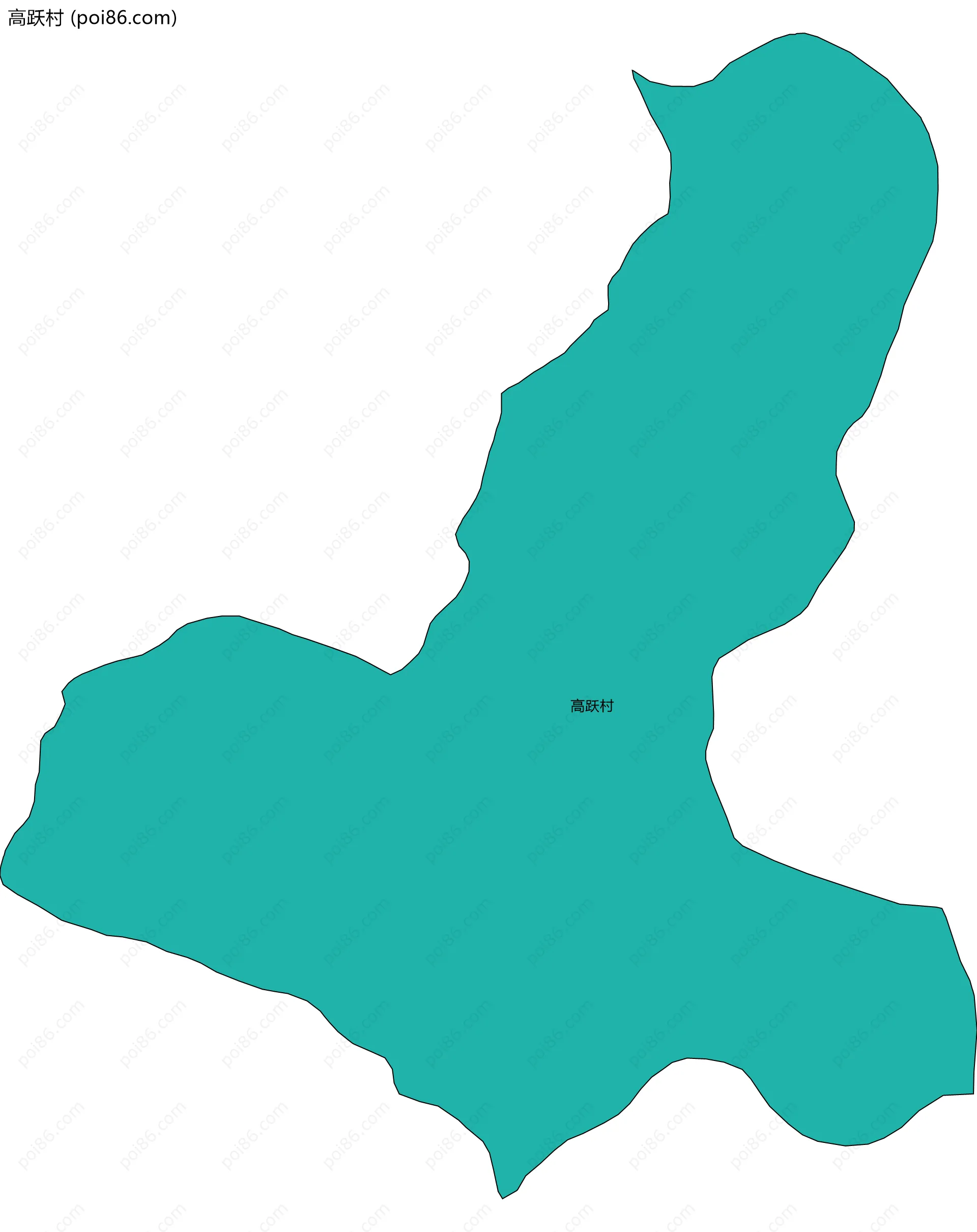 高跃村边界地图