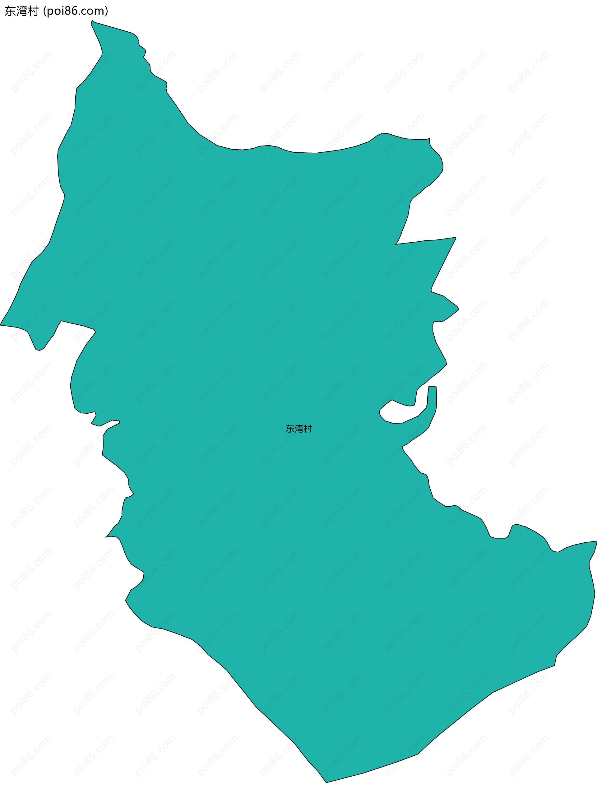 东湾村边界地图