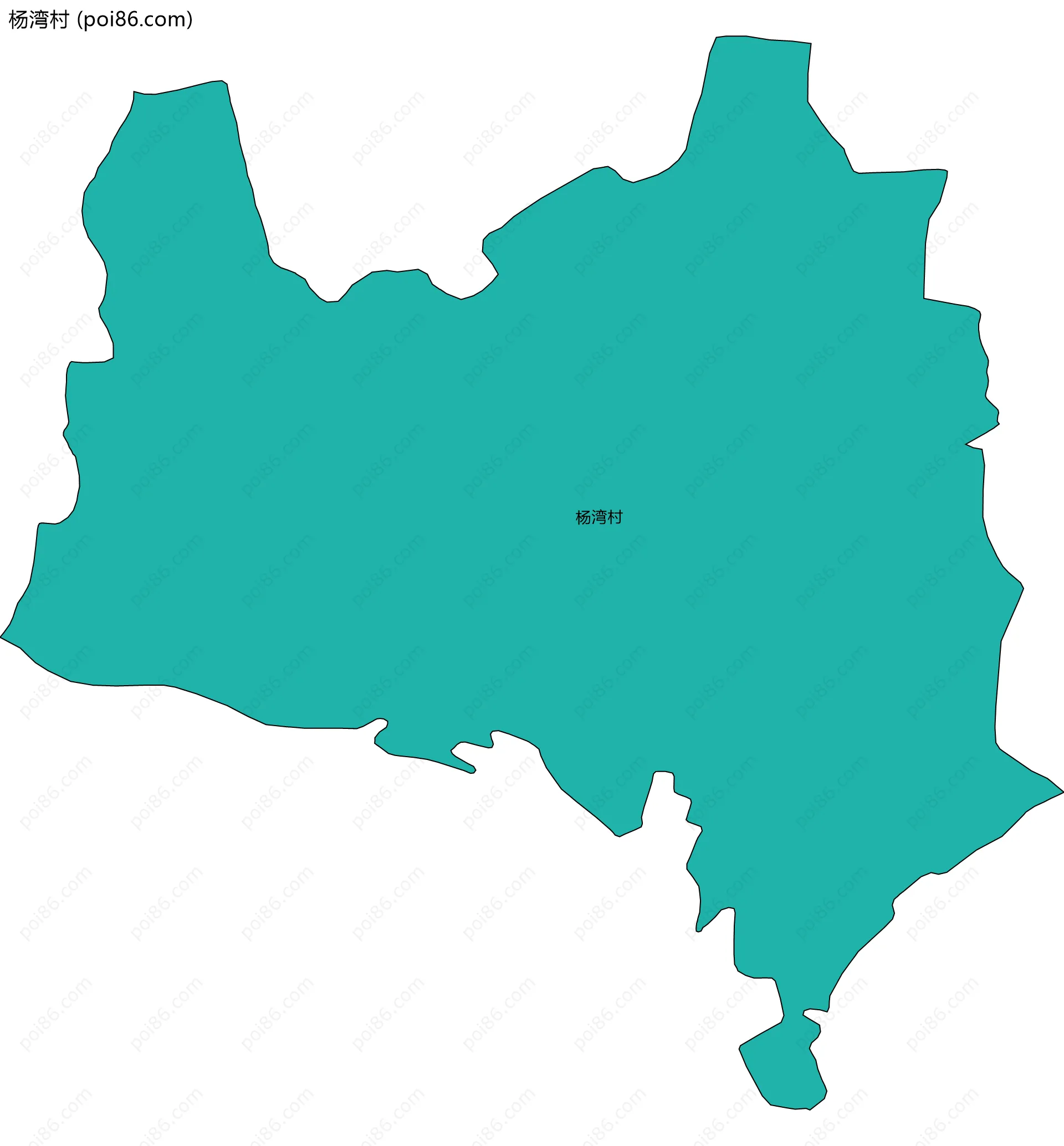 杨湾村边界地图