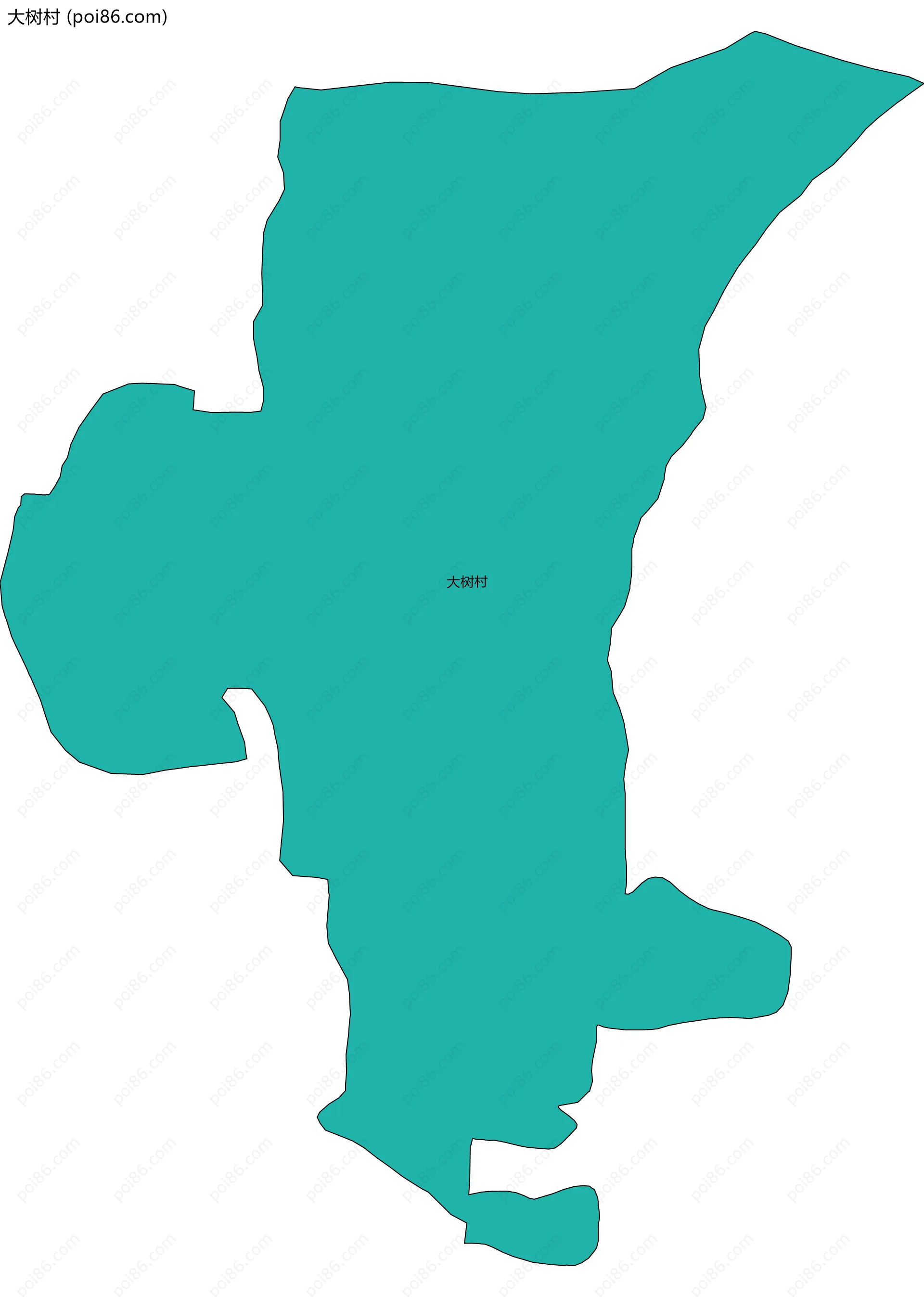 大树村边界地图