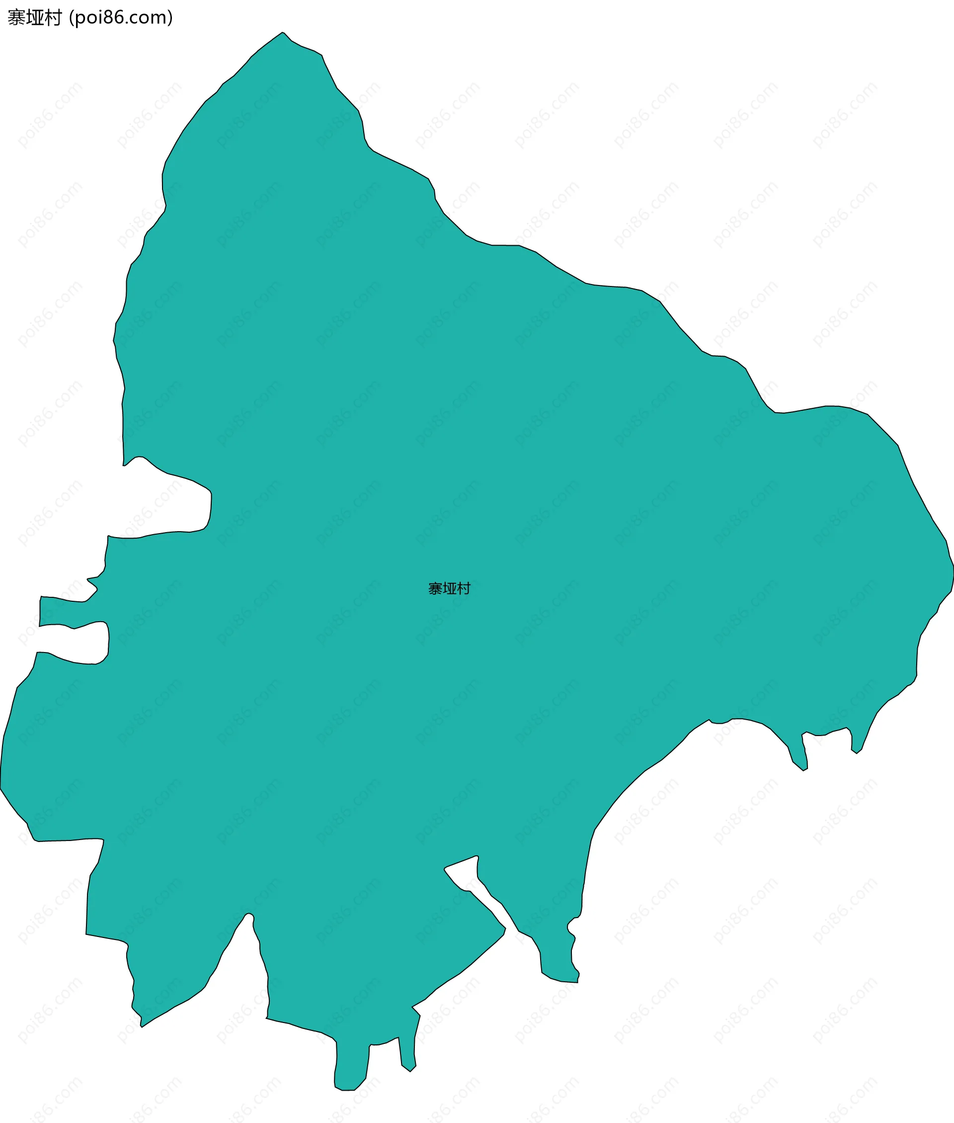 寨垭村边界地图