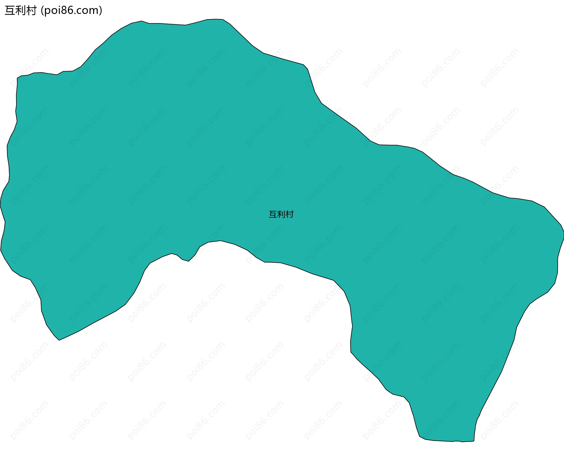 互利村边界地图