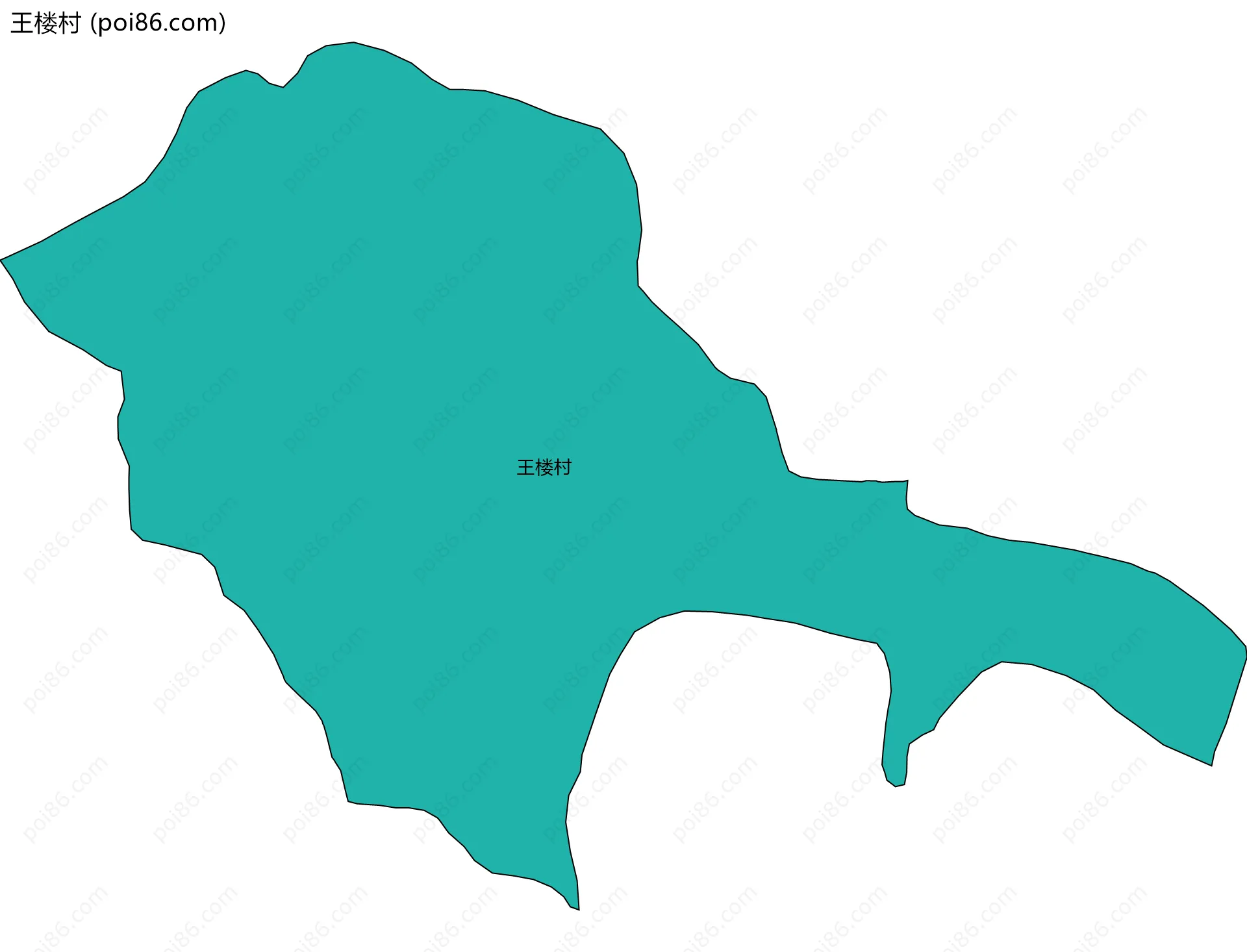 王楼村边界地图