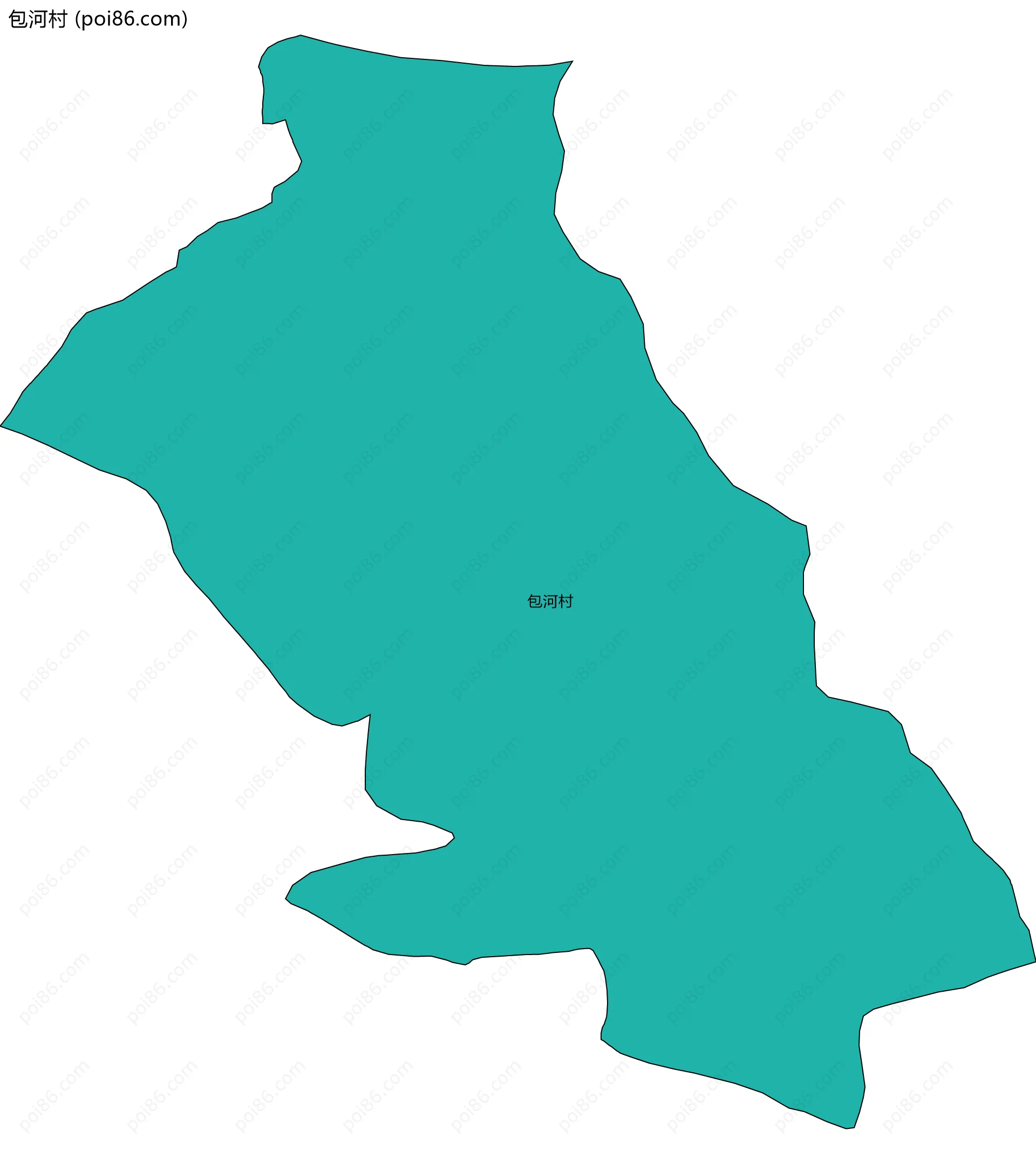 包河村边界地图