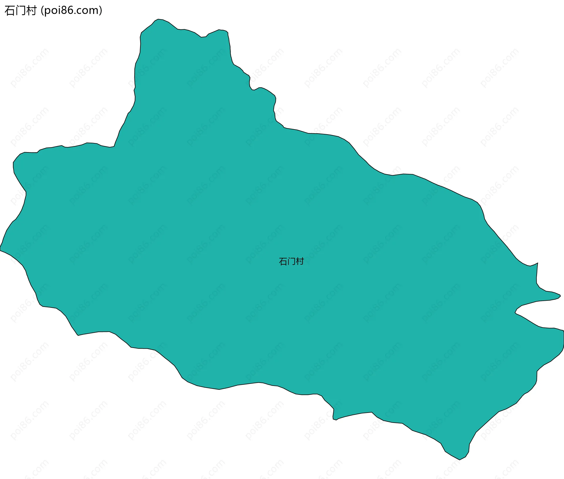 石门村边界地图