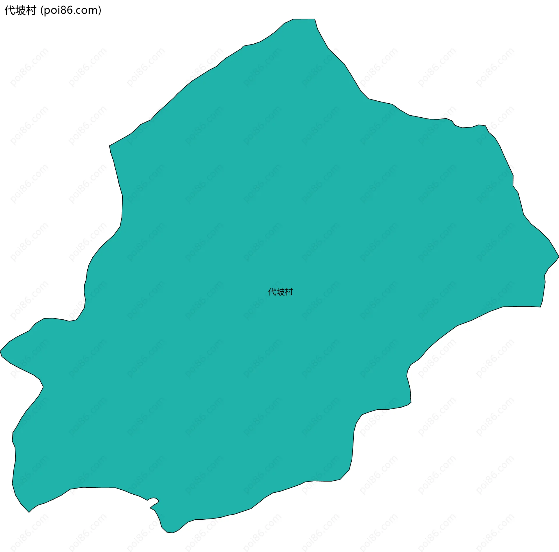 代坡村边界地图