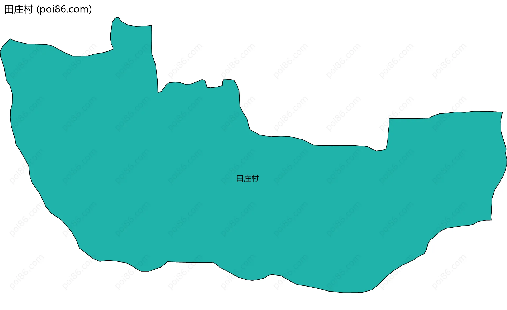 田庄村边界地图