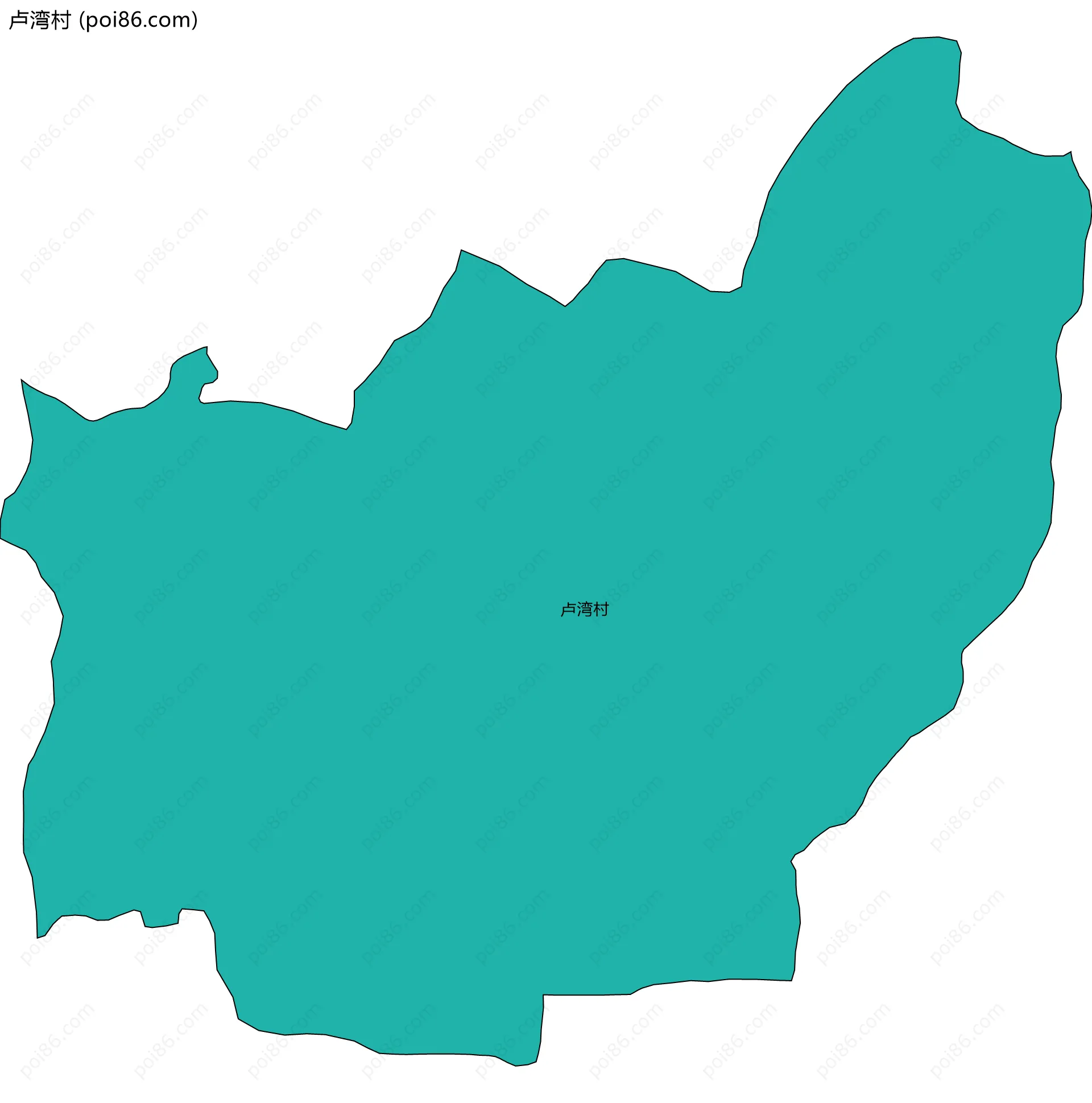 卢湾村边界地图