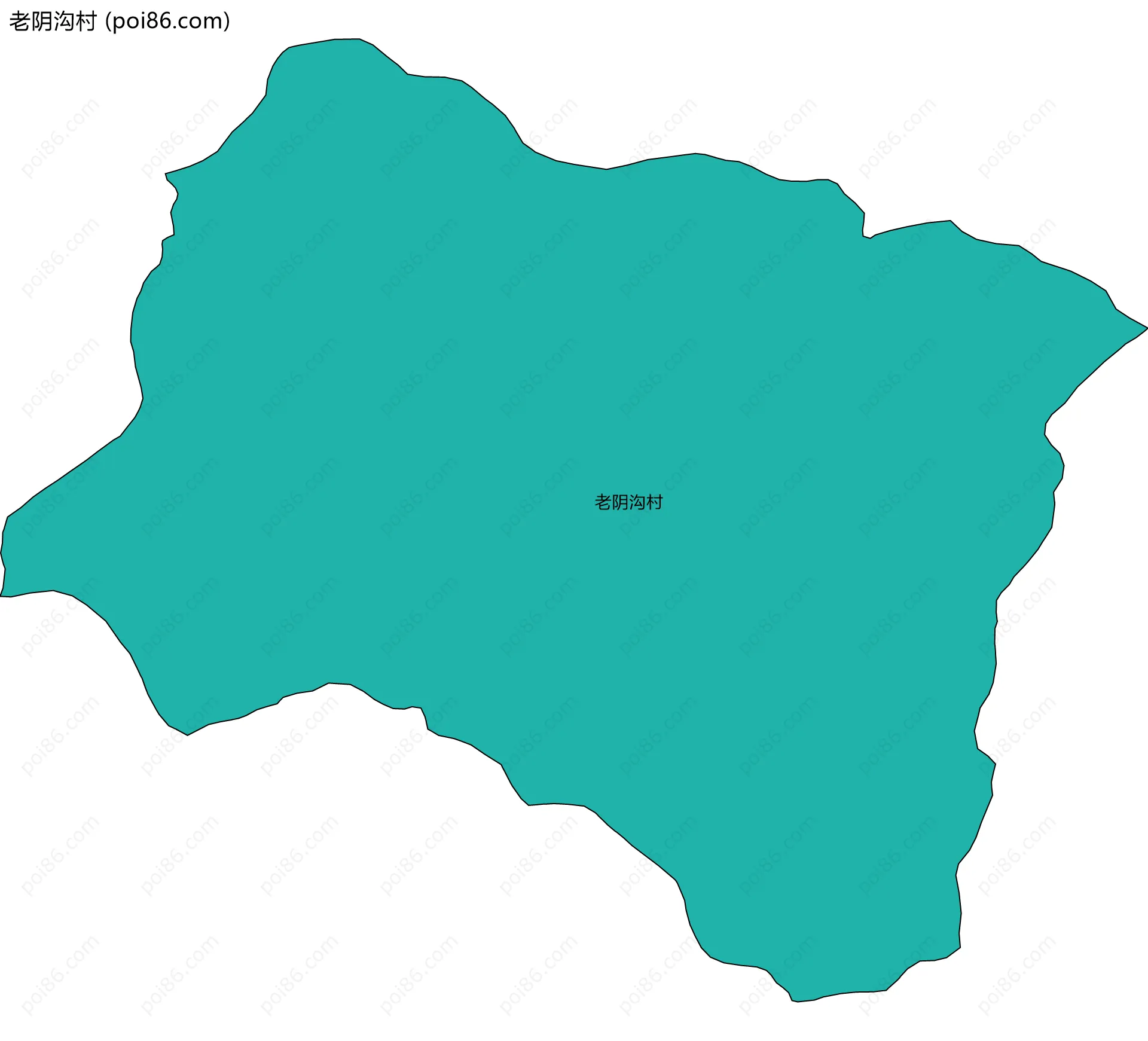 老阴沟村边界地图