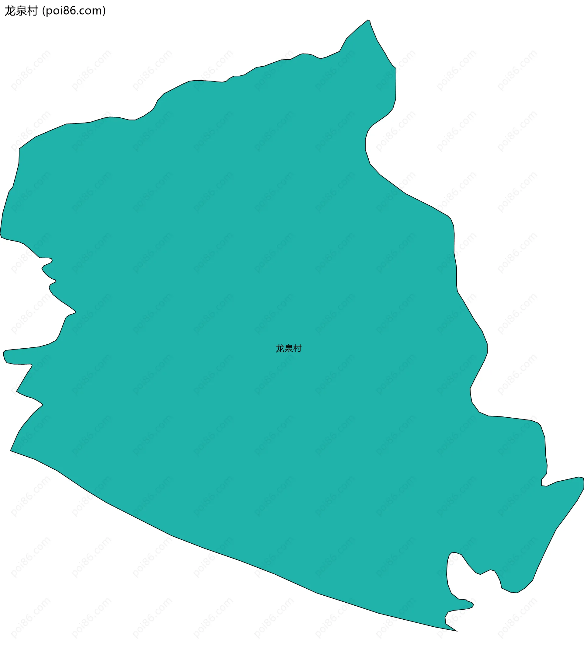 龙泉村边界地图