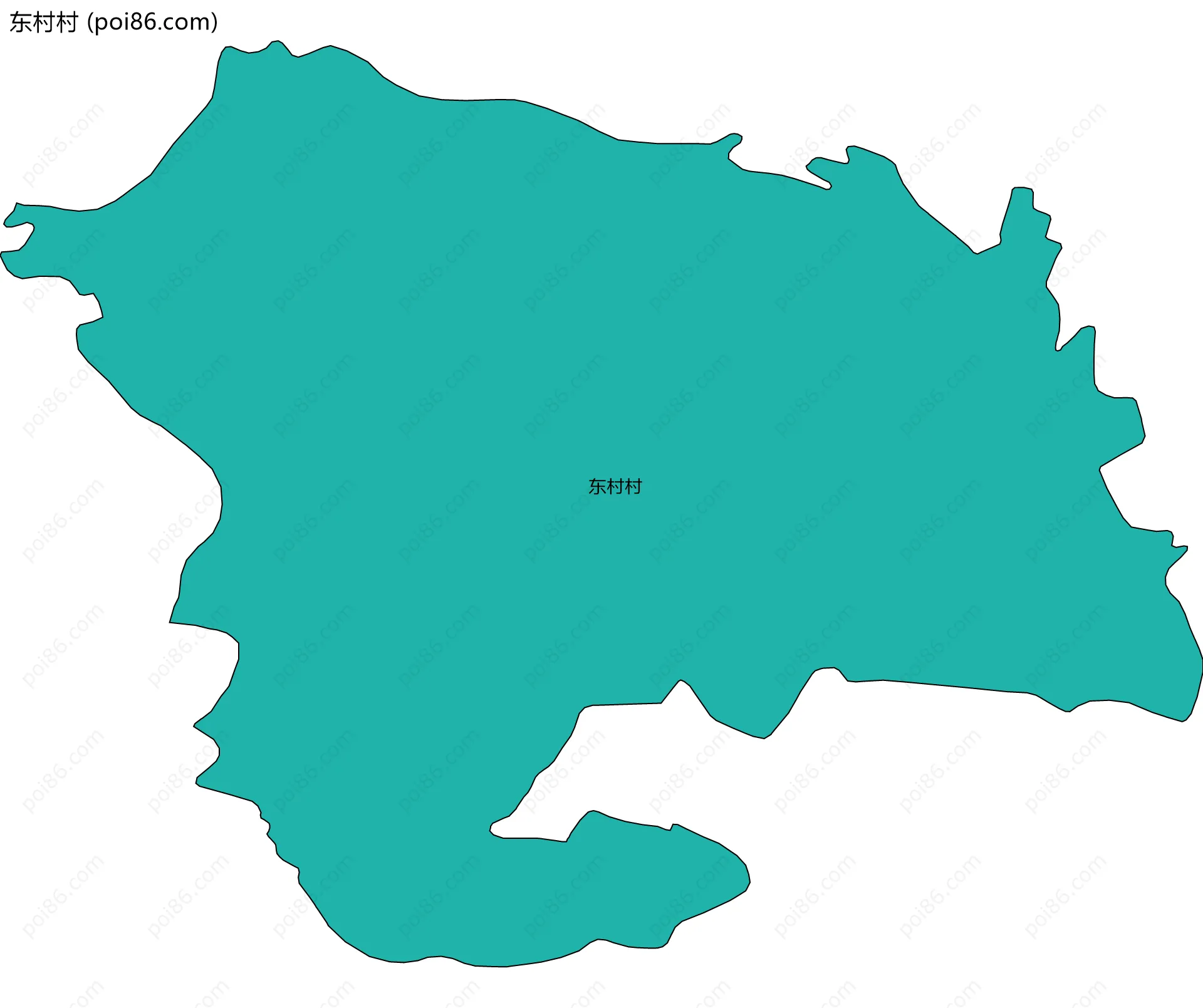 东村村边界地图