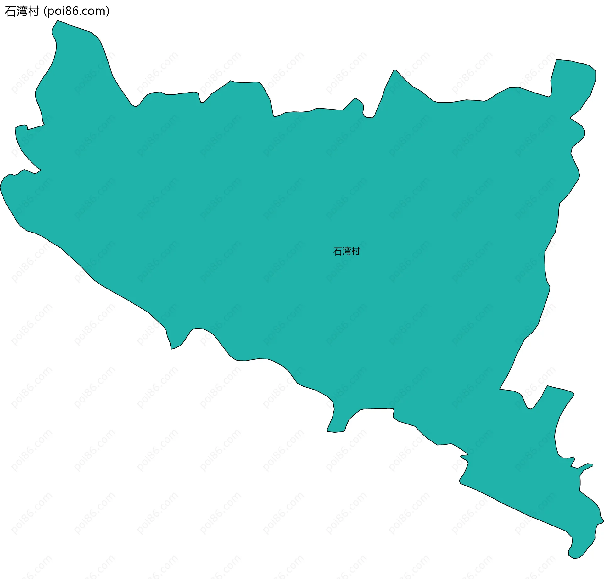 石湾村边界地图