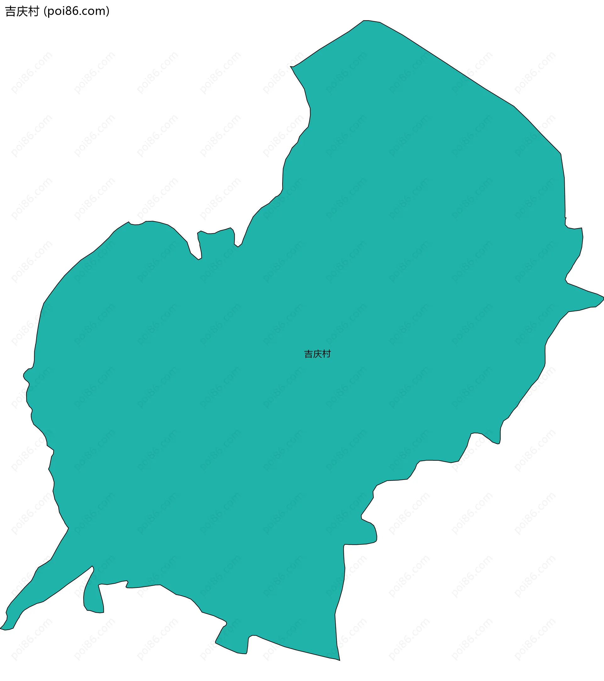 吉庆村边界地图
