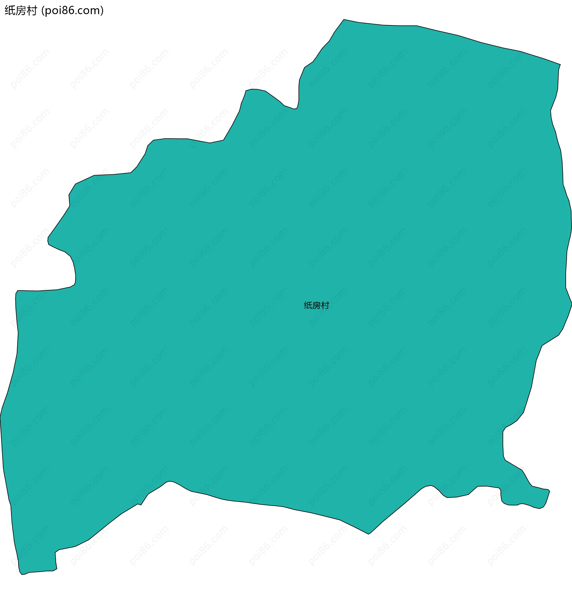 纸房村边界地图