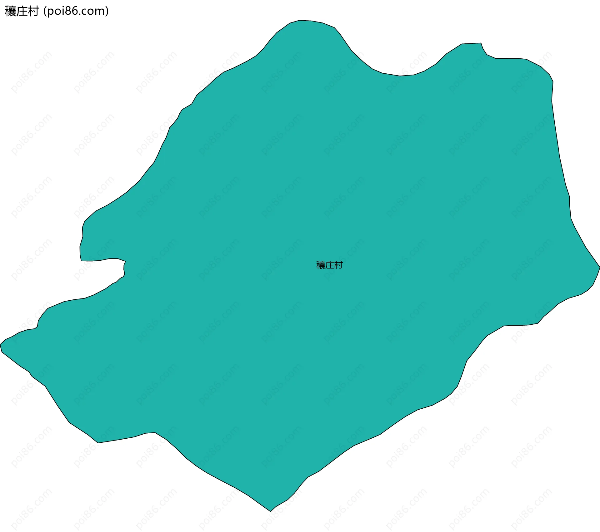 穰庄村边界地图