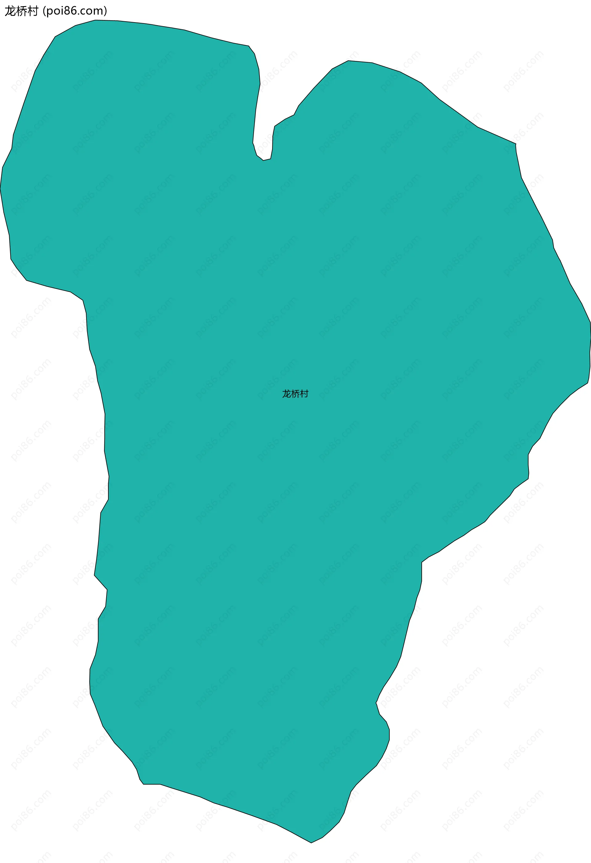 龙桥村边界地图